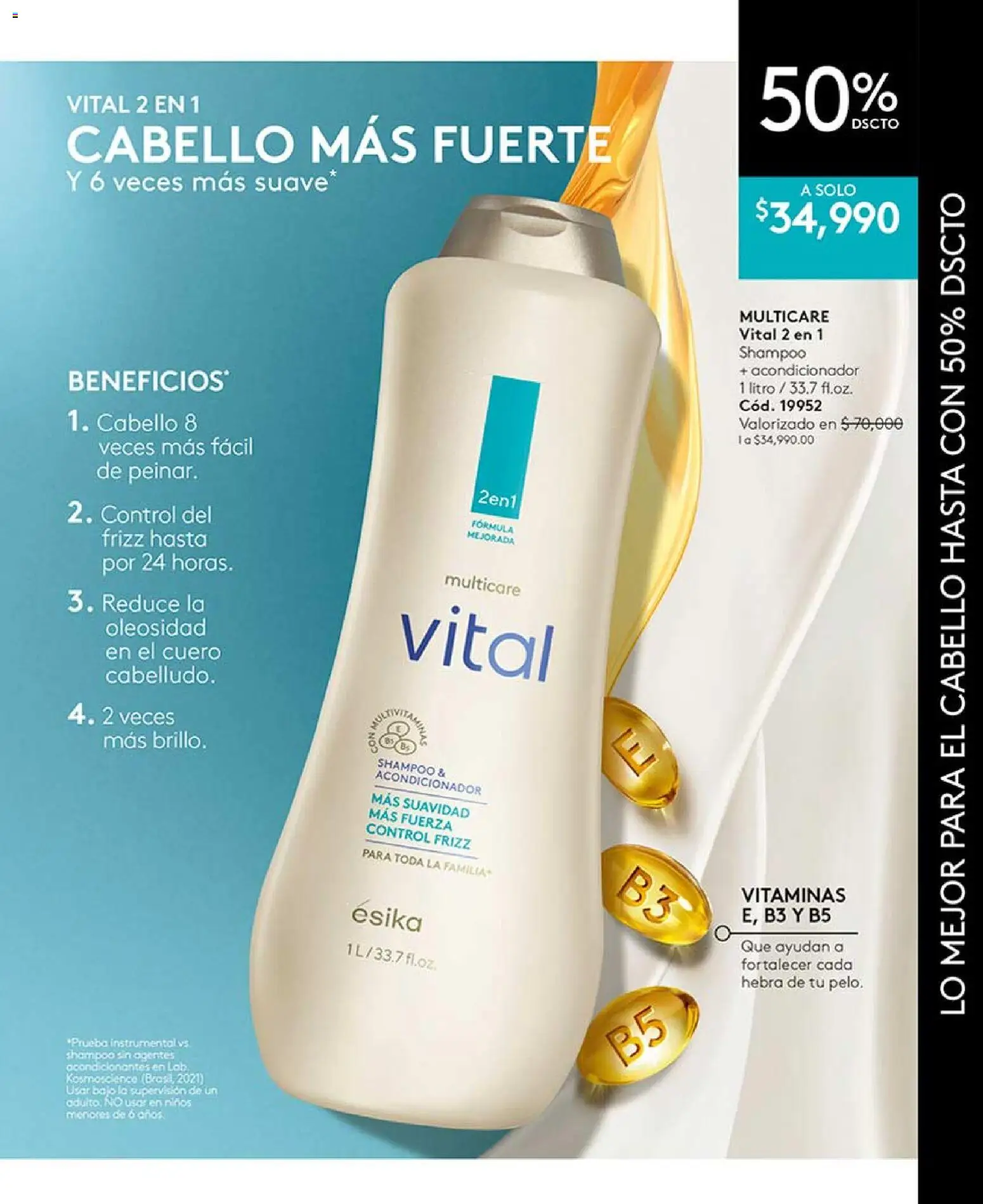 Ésika revista - valida desde el 24.04.2026 | Página: 91 | Productos: Shampoo, Acondicionador, Vitaminas