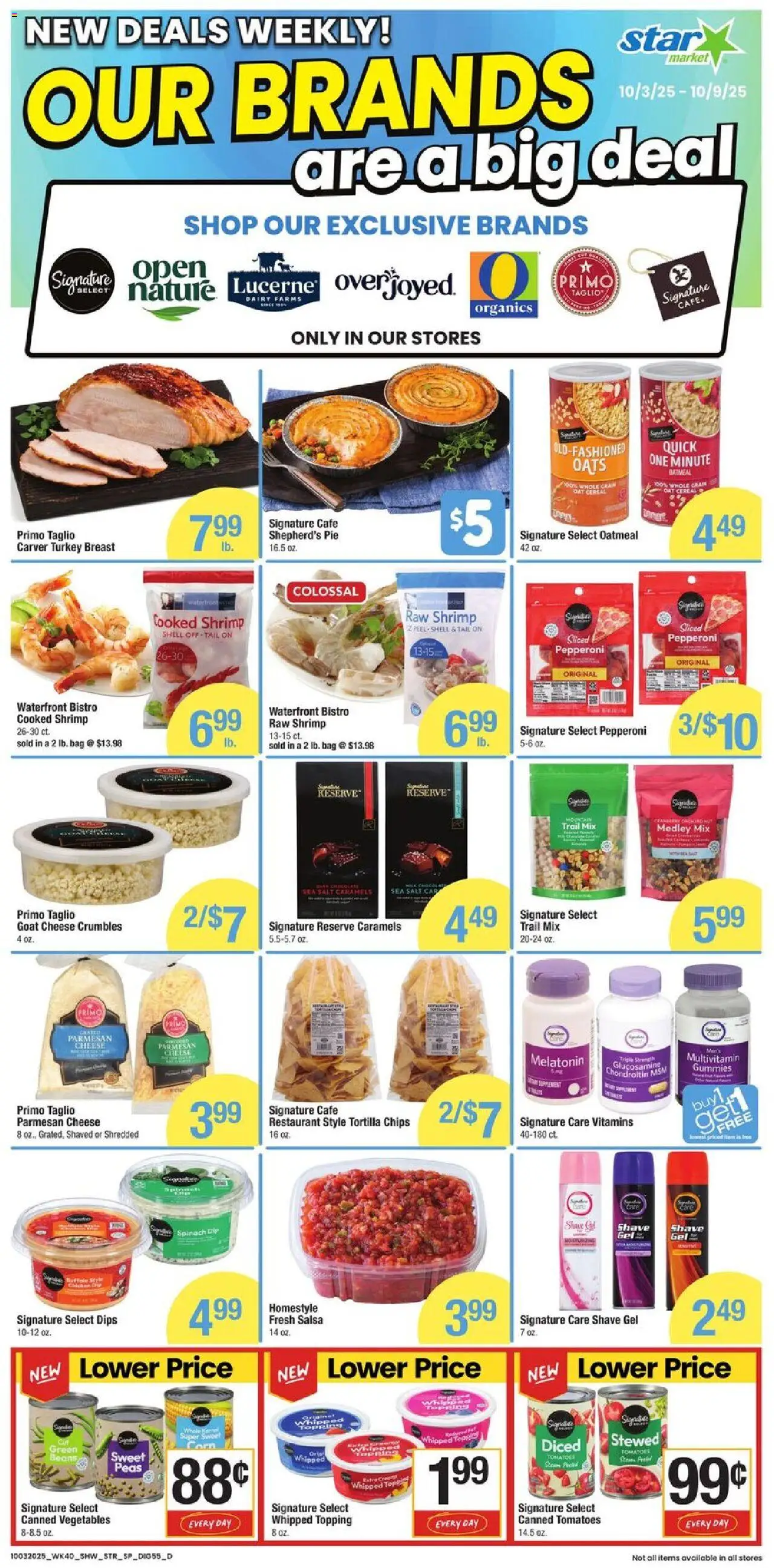 Star Market Weekly Ad - valid from 03.10.2025 | Page: 5 | Products: Corn, Vegetables, Salt, Bag