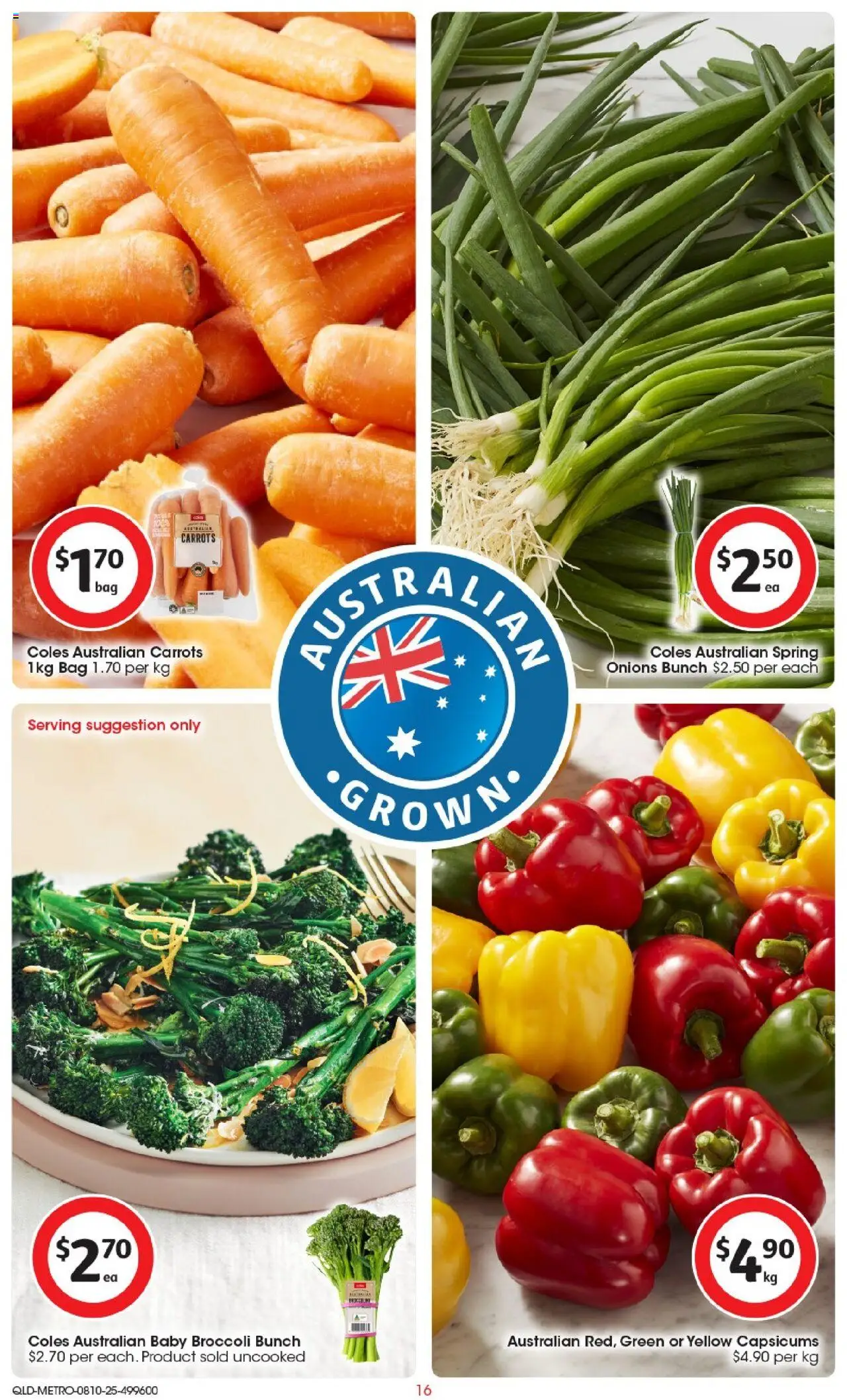 Coles catalogue - valid from 08.10.2025 | Page: 16 | Products: Carrots, Onions, Bag