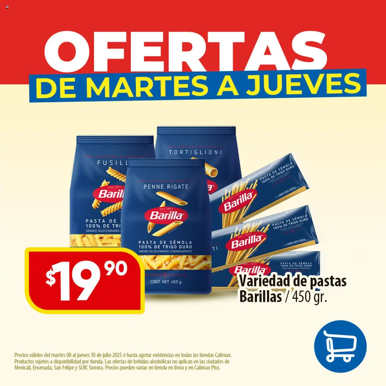Nuevas ofertas de Calimax válidas en toda la República Mexicana desde el 08.07.2025. ¡Encuentra las mejores ofertas en Calimax folleto Preciazo! | Página: 1 | Productos: Pasta
