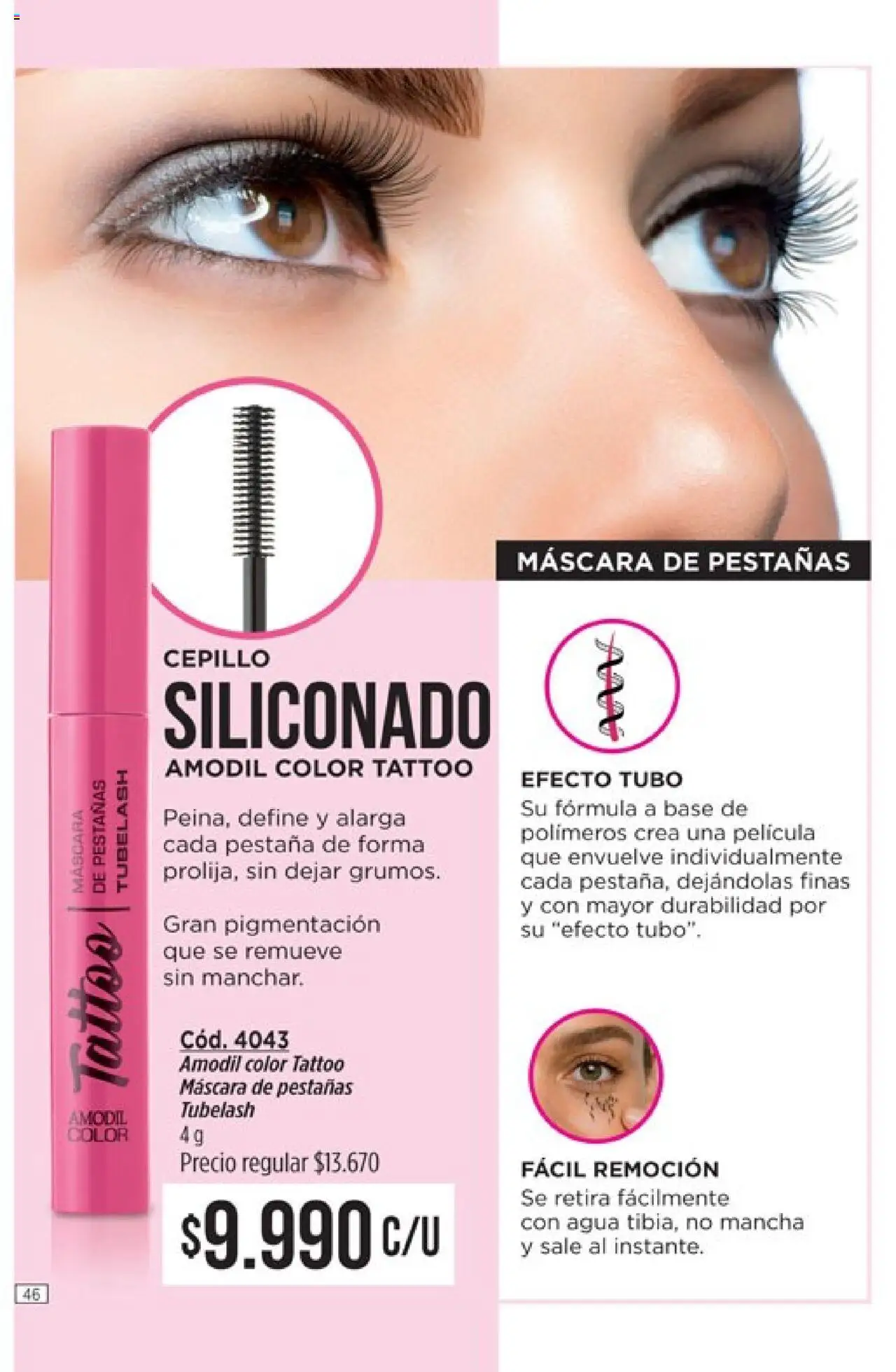Catálogo Amodil Campaña 16 │ válido desde el 01.10.2025 | Página: 46 | Productos: Cepillo, Máscara, Mascara de pestañas, Agua