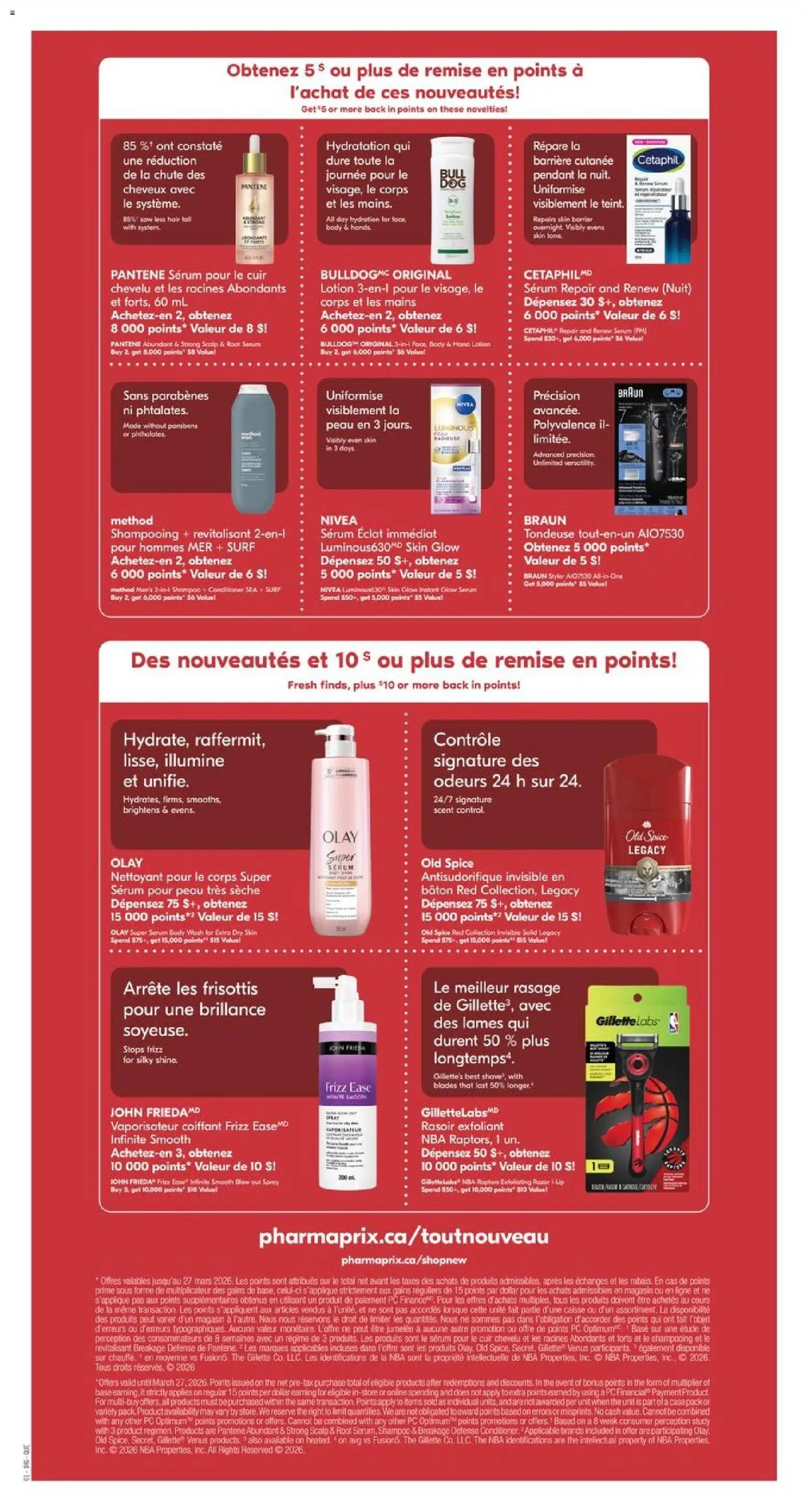 Pharmaprix flyer valid from 27.02.2026 | Page: 18 | Products: PC, Conditioner, Hair spray, Antiperspirant