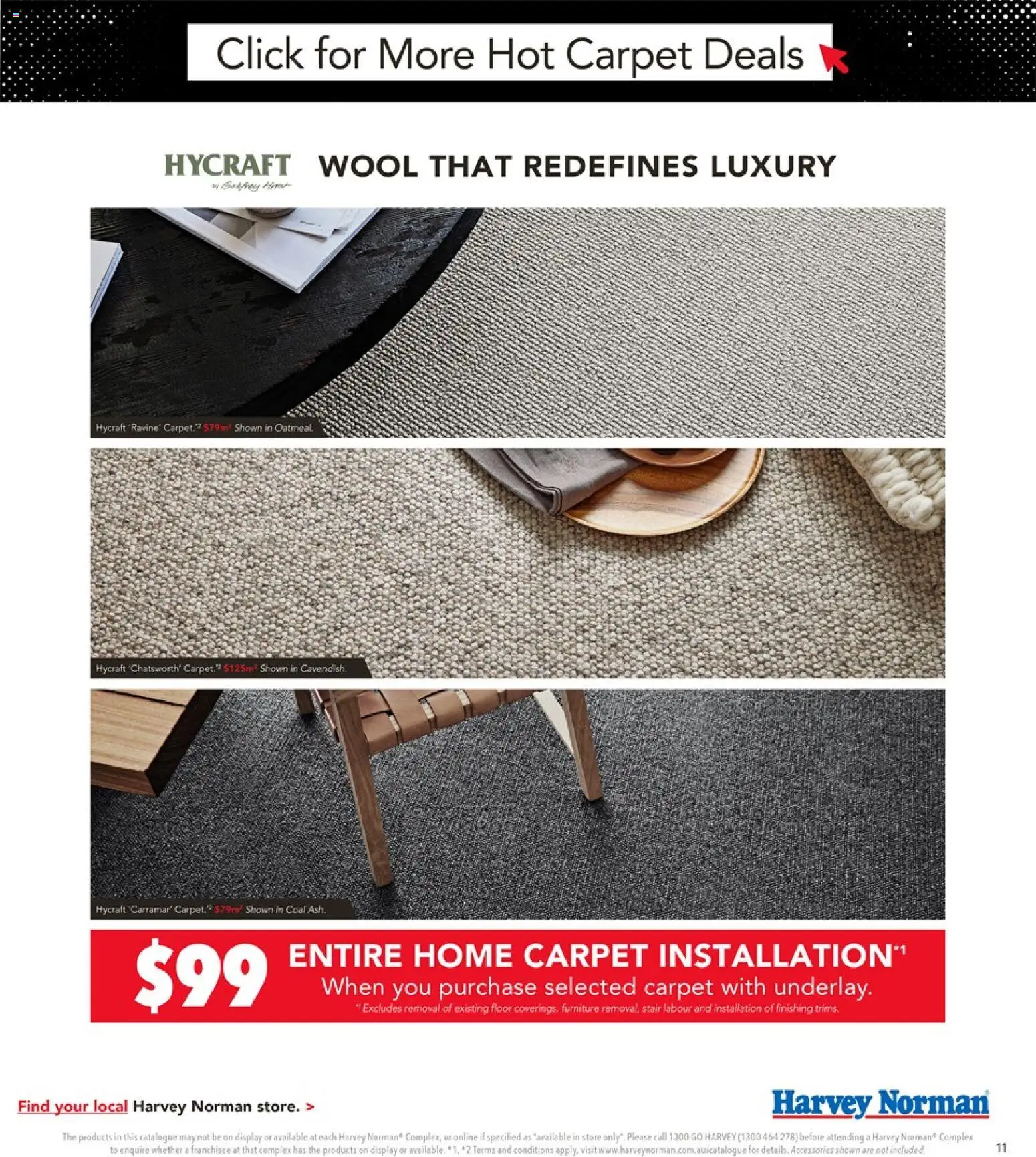 Harvey Norman catalogue - valid from 13.11.2025 | Page: 11 | Products: Carpet, Accessories