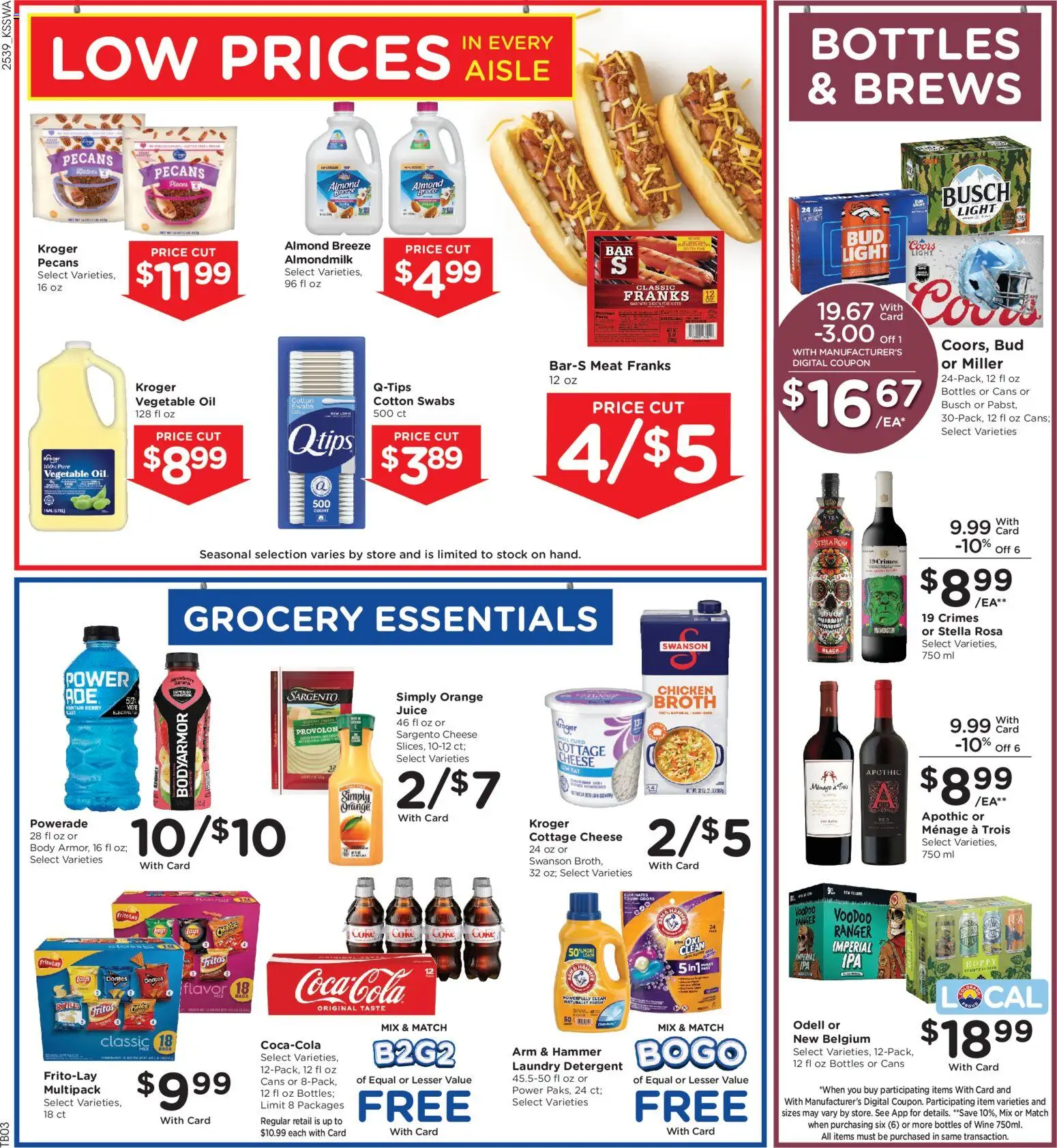 King Soopers Weekly Ad - valid from 29.10.2025 | Page: 8 | Products: Hammer, Cheese, Oil, Wine