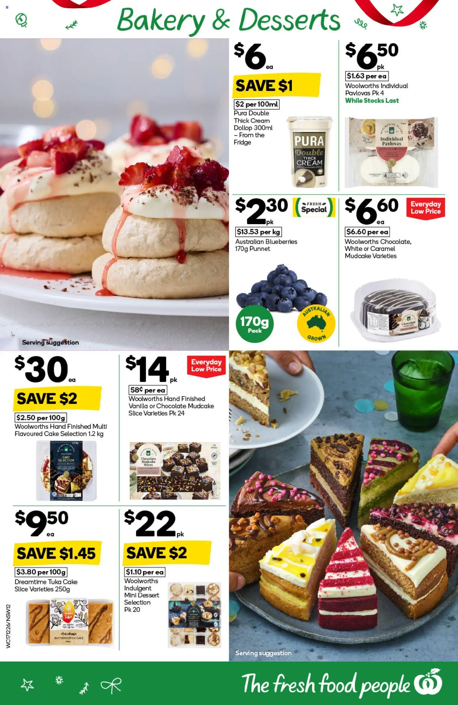 Woolworths catalogue - valid from 17.12.2025 | Page: 12 | Products: Chocolate, Cream, Fridge, Bakery