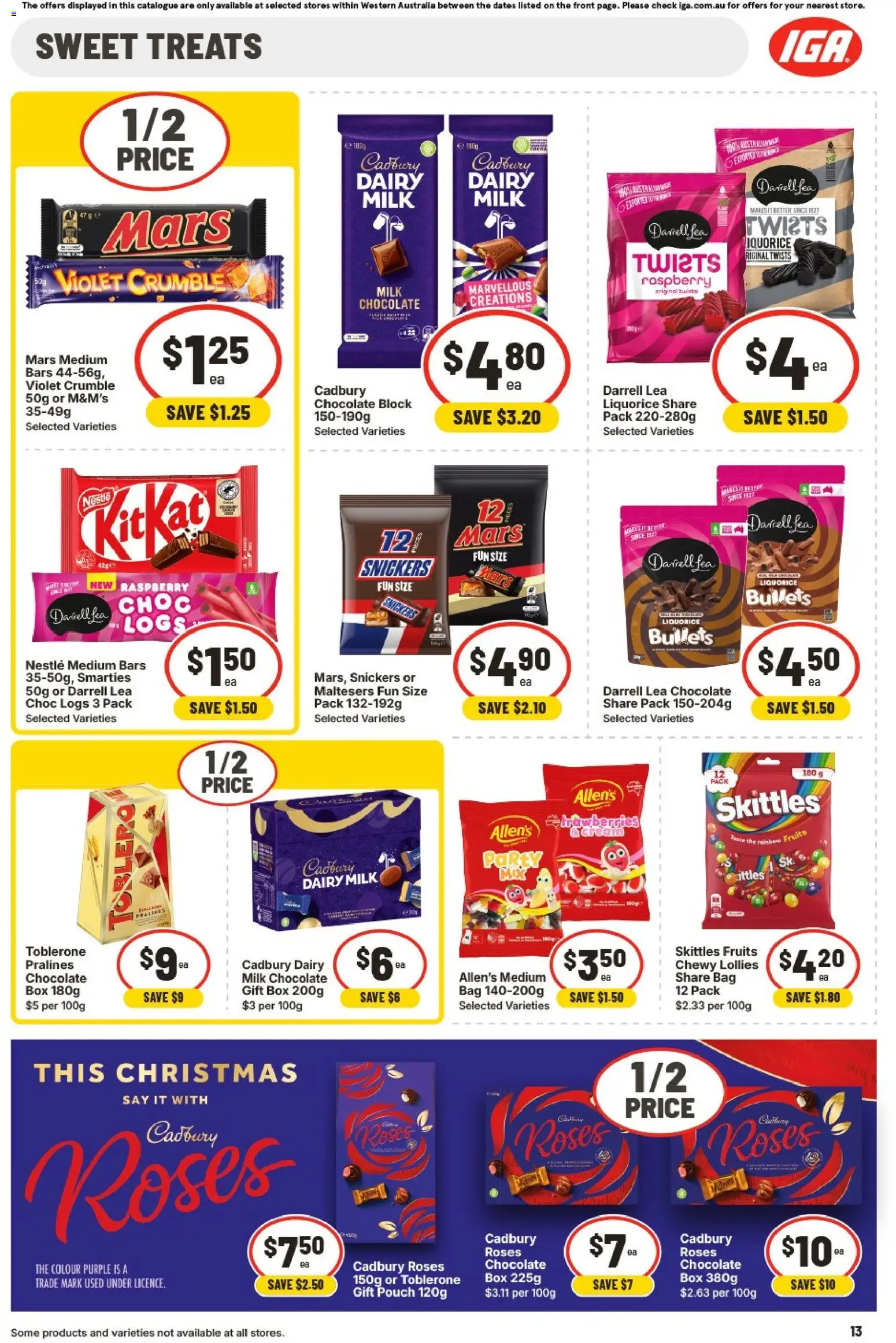 IGA catalogue - valid from 24.12.2025 | Page: 16 | Products: Milk, Chocolate, Fruits, Bag