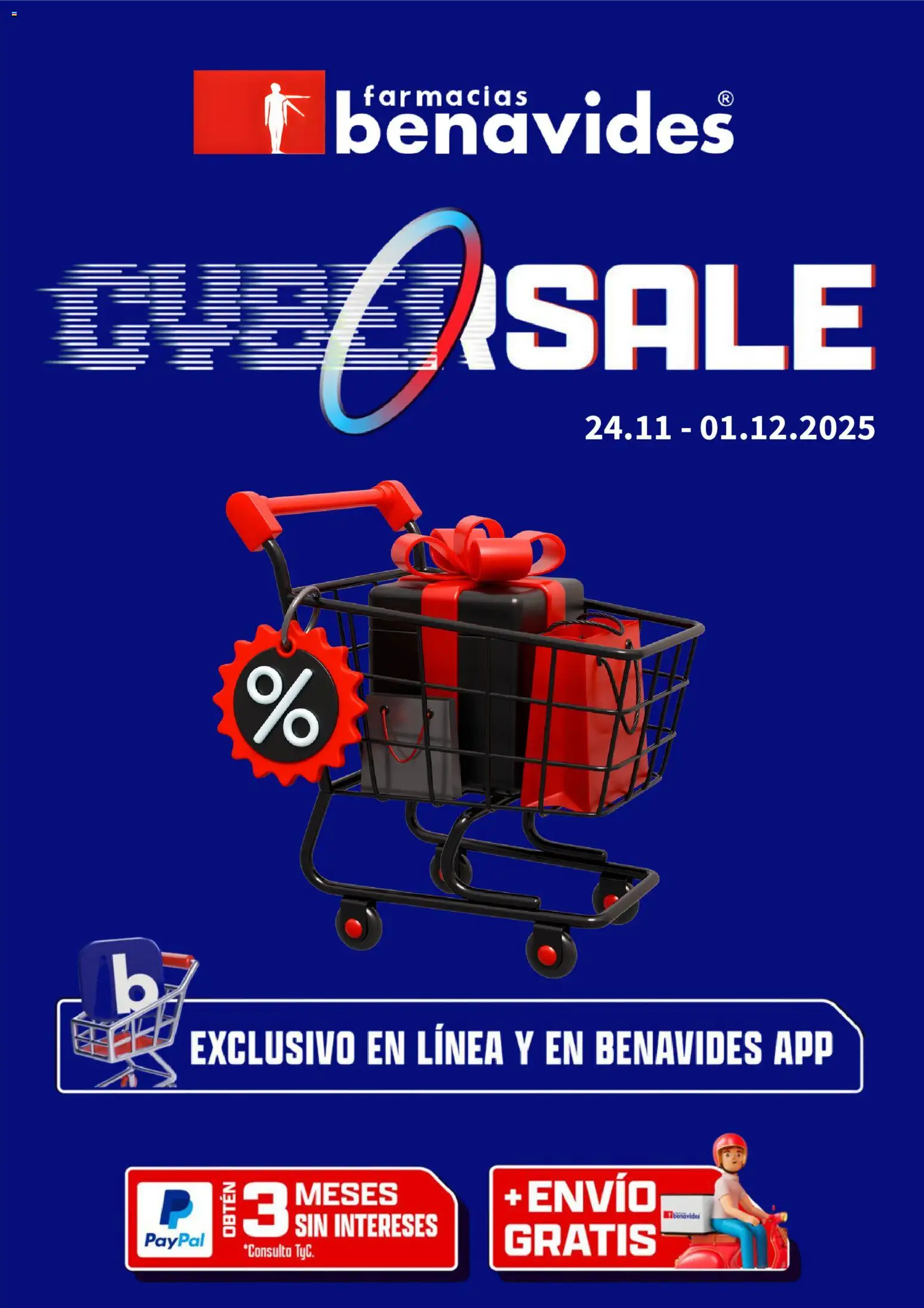 Nuevas ofertas de Farmacia Benavides válidas en toda la República Mexicana desde el 24.11.2025. ¡Encuentra las mejores ofertas en Farmacia Benavides Cyber Monday! | Página: 1