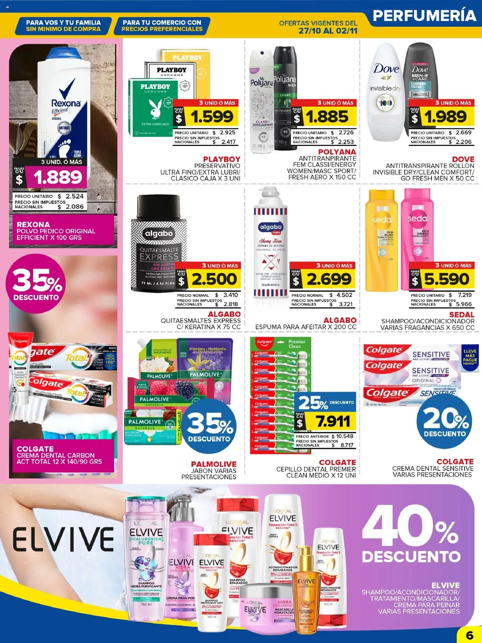 Carrefour Maxi catálogo │ válido desde el 27.10.2025 | Página: 6 | Productos: Acondicionador, Jabón, Antitranspirante, Crema