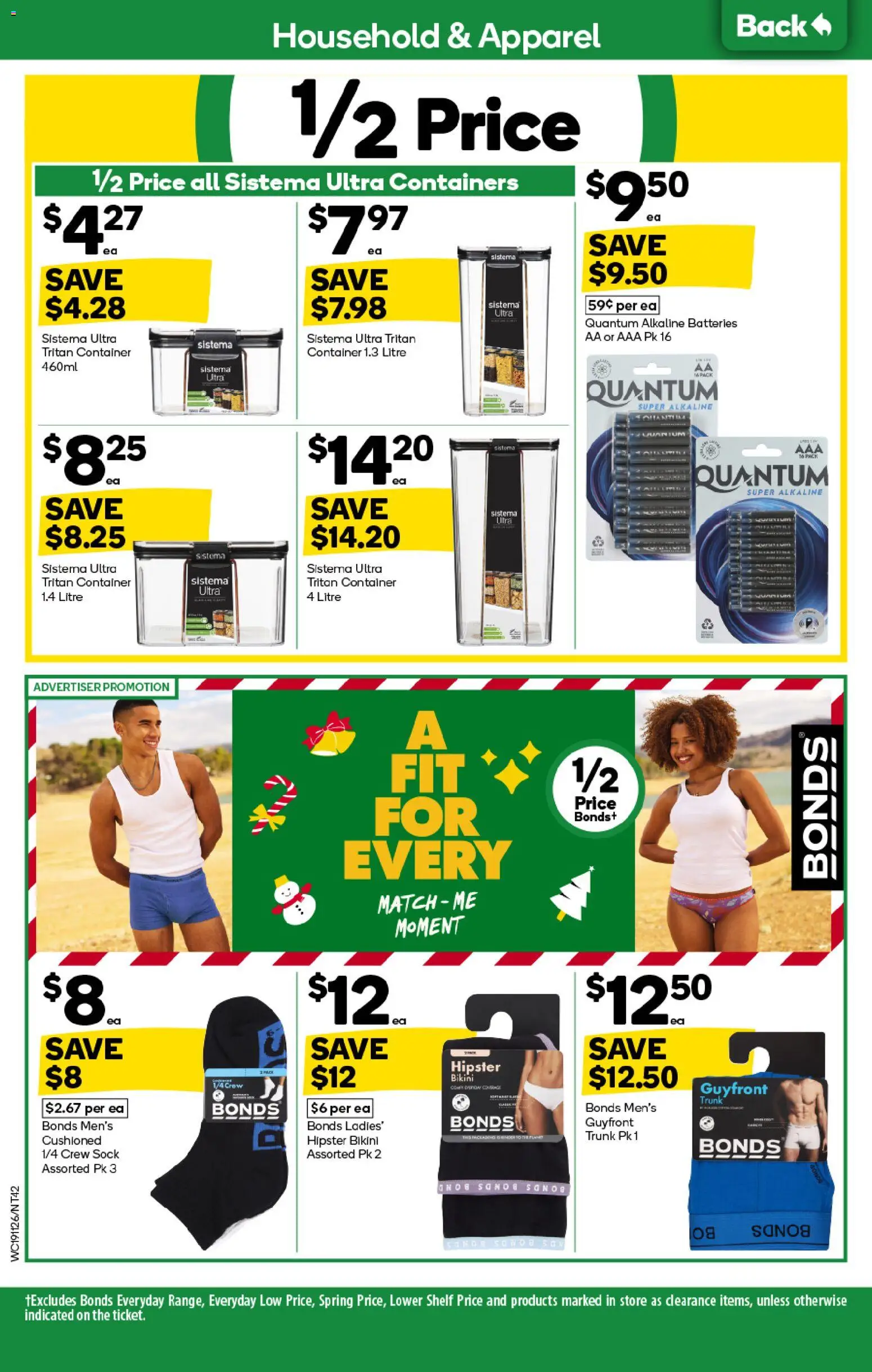 Woolworths catalogue - valid from 19.11.2025 | Page: 42 | Products: Bikini, Shelf, Household, Batteries