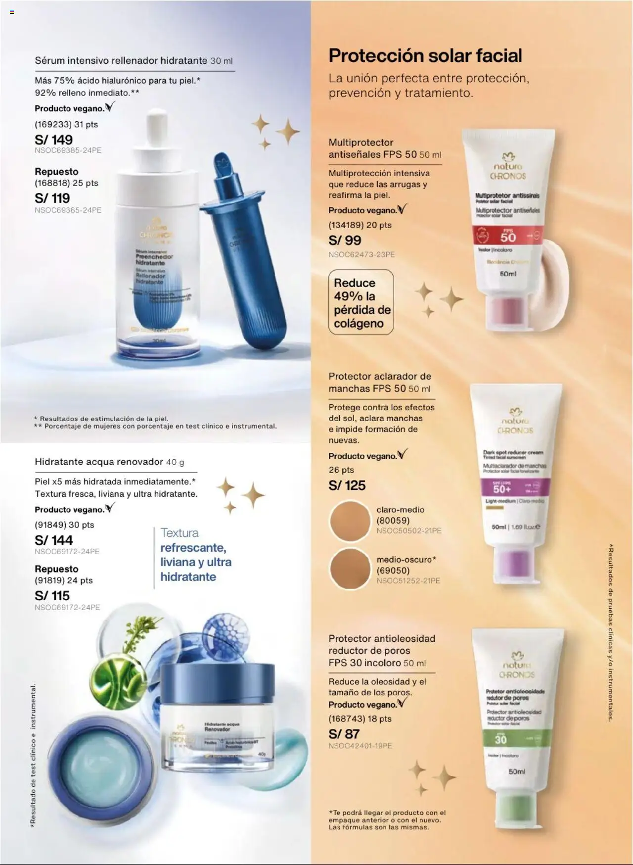 Catálogo Natura válido desde 03.10.2025 | Página: 119 | Productos: Protector solar, Empaque