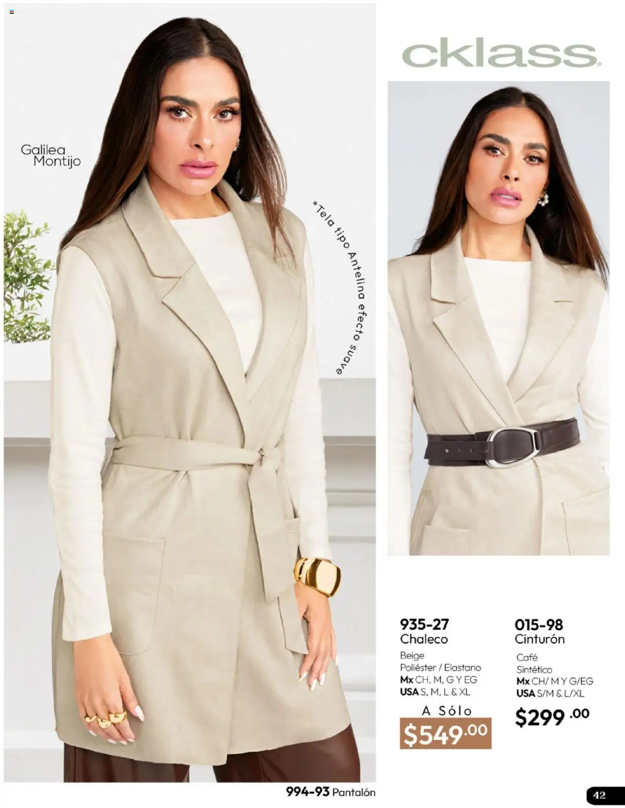 Nuevas ofertas de Cklass válidas en toda la República Mexicana desde el 16.09.2025. ¡Encuentra las mejores ofertas en Cklass - Catálogo Invierno! | Página: 43 | Productos: Chaleco, Cinturón, Café