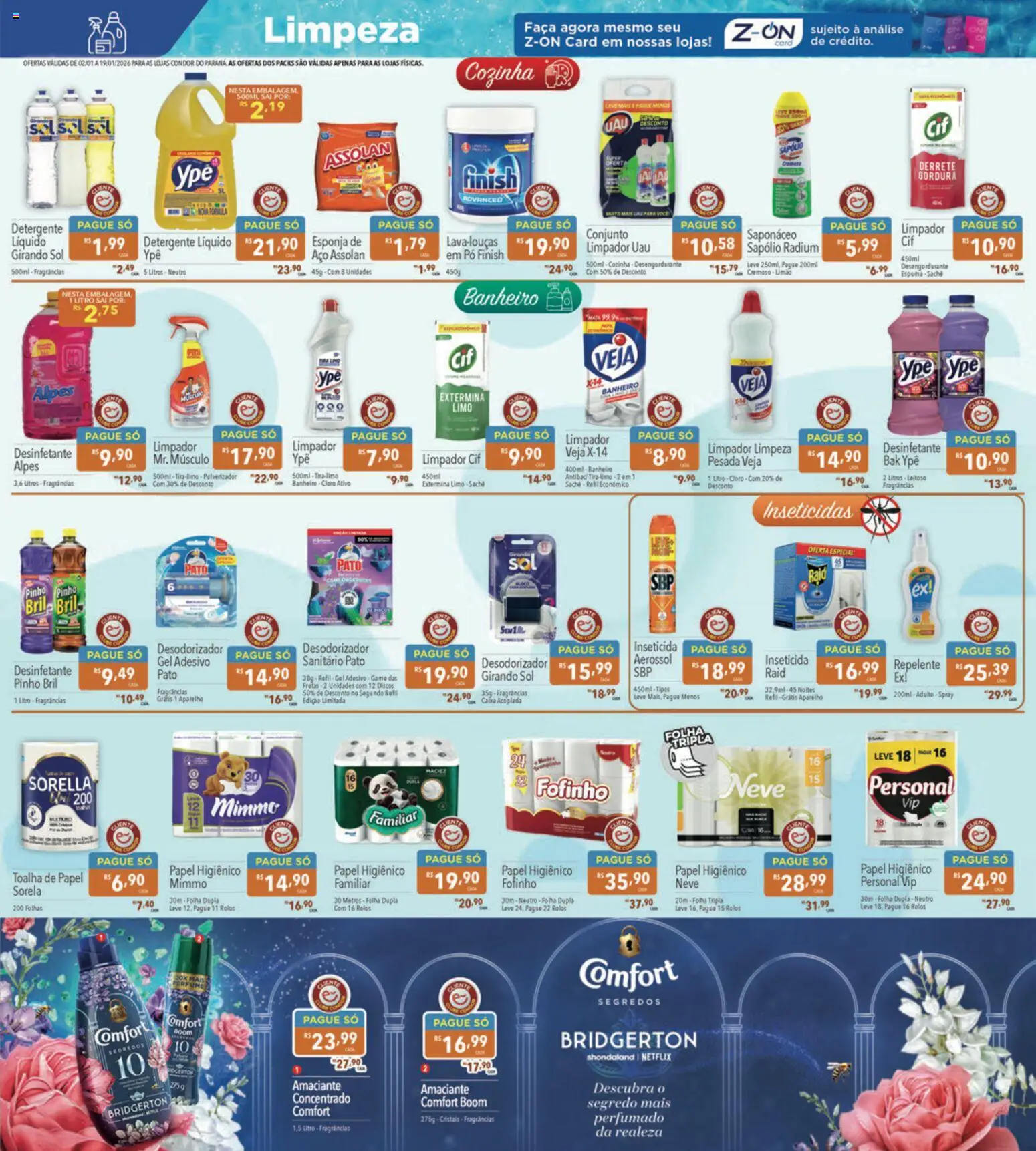 Supermercados Condor Folheto - válido de 02.01.2026 | Página: 21 | Produtos: Caixa, Repelente, Papel higiênico, Amaciante