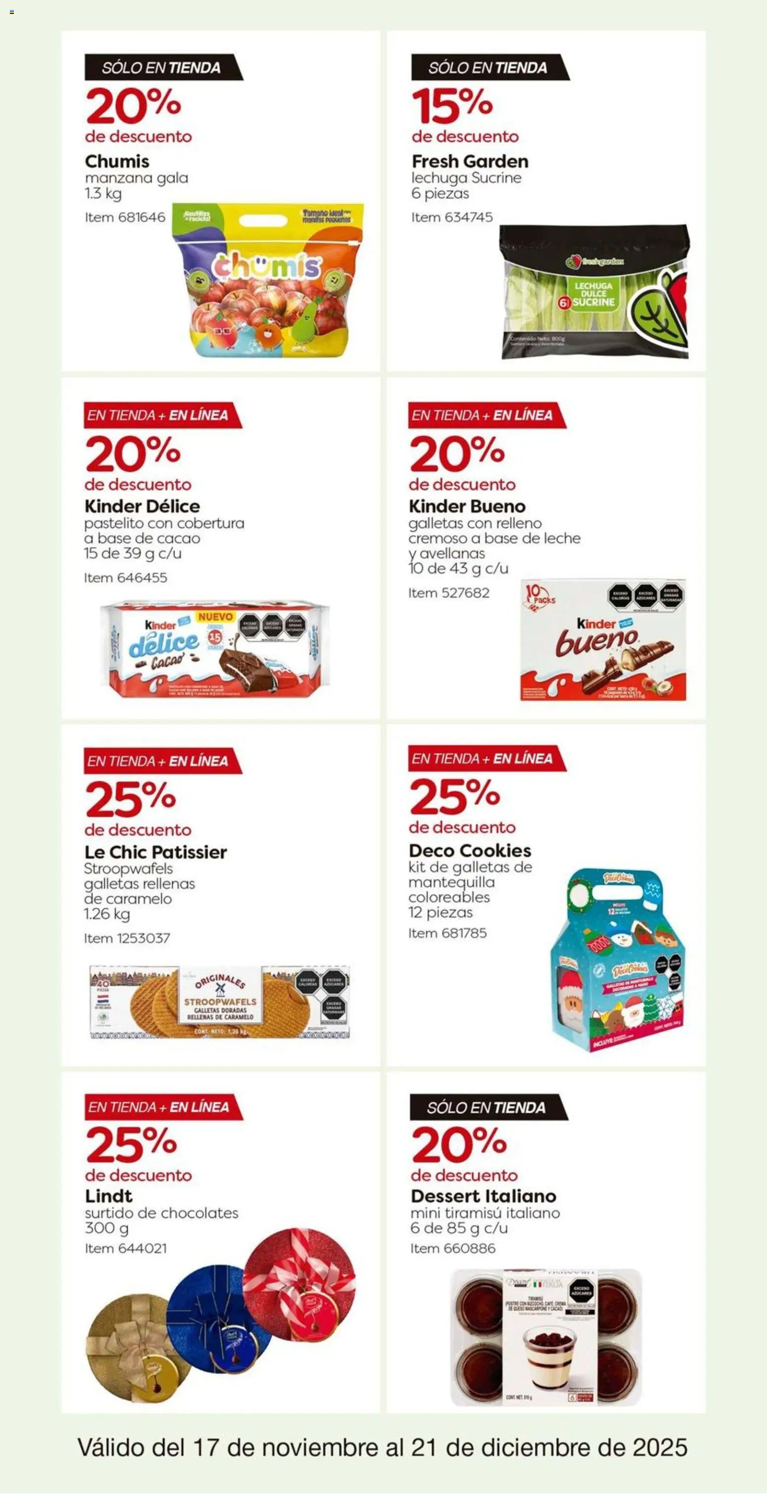 Nuevas ofertas de Costco válidas en toda la República Mexicana desde el 17.11.2025. ¡Encuentra las mejores ofertas en Costco catálogo! | Página: 27 | Productos: Manzana, Leche, Galletas, Cacao