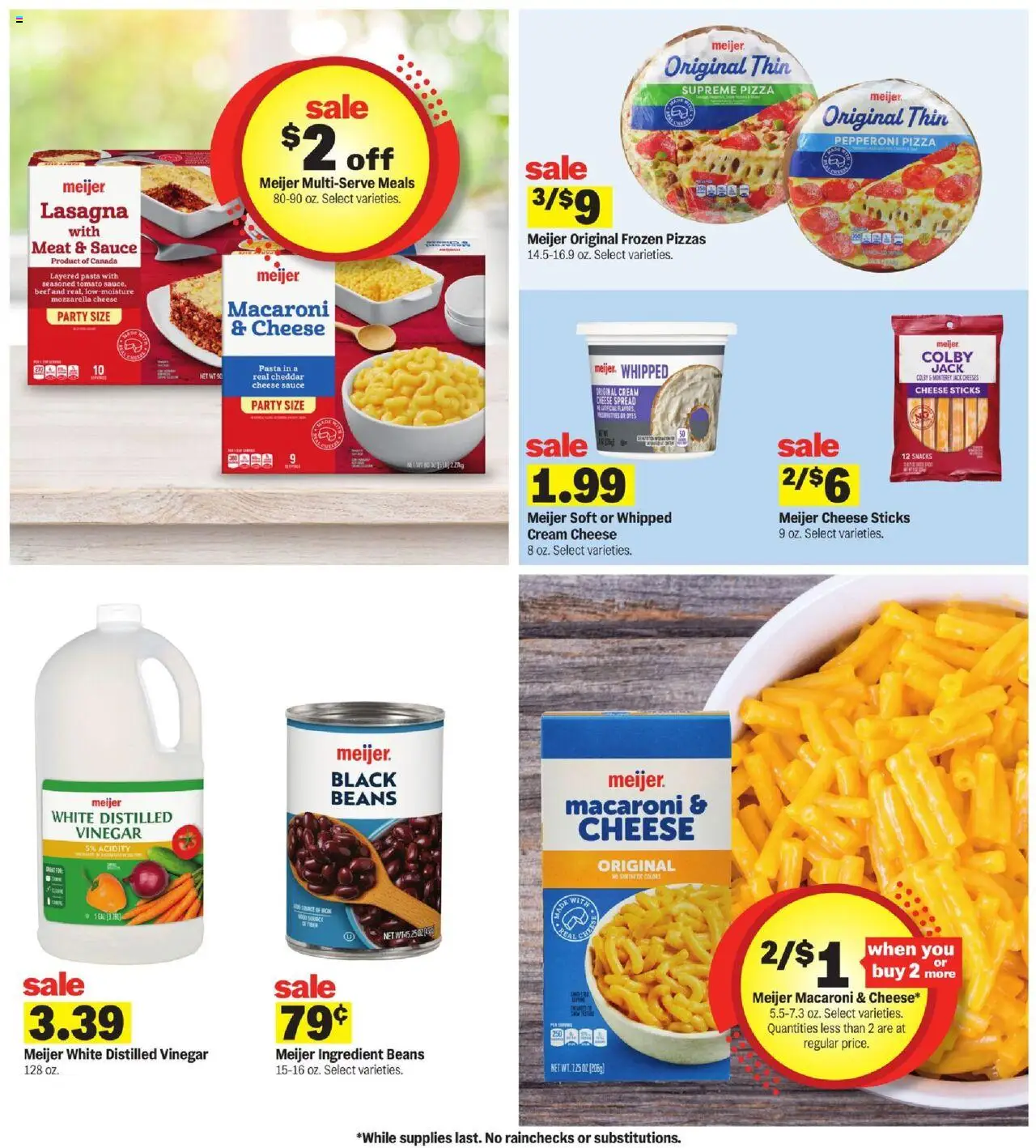 Meijer Weekly Ad - MI - valid from 06.07.2025 | Page: 18 | Products: Vinegar, Beef, Pasta, Iron
