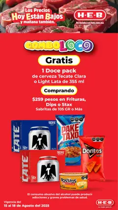 Nuevas ofertas de H-E-B válidas en toda la República Mexicana desde el 15.08.2025. ¡Encuentra las mejores ofertas en H-E-B - Folleto! | Página: 2