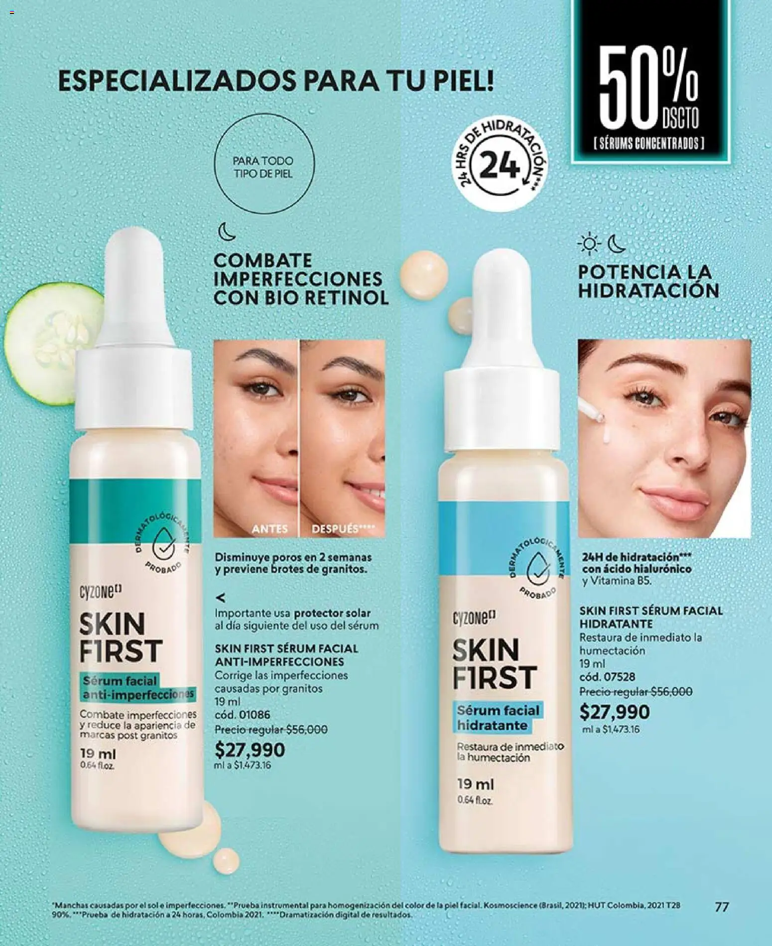 CyZone revista - valida desde el 03.04.2026 | Página: 77 | Productos: Serum, Protector solar