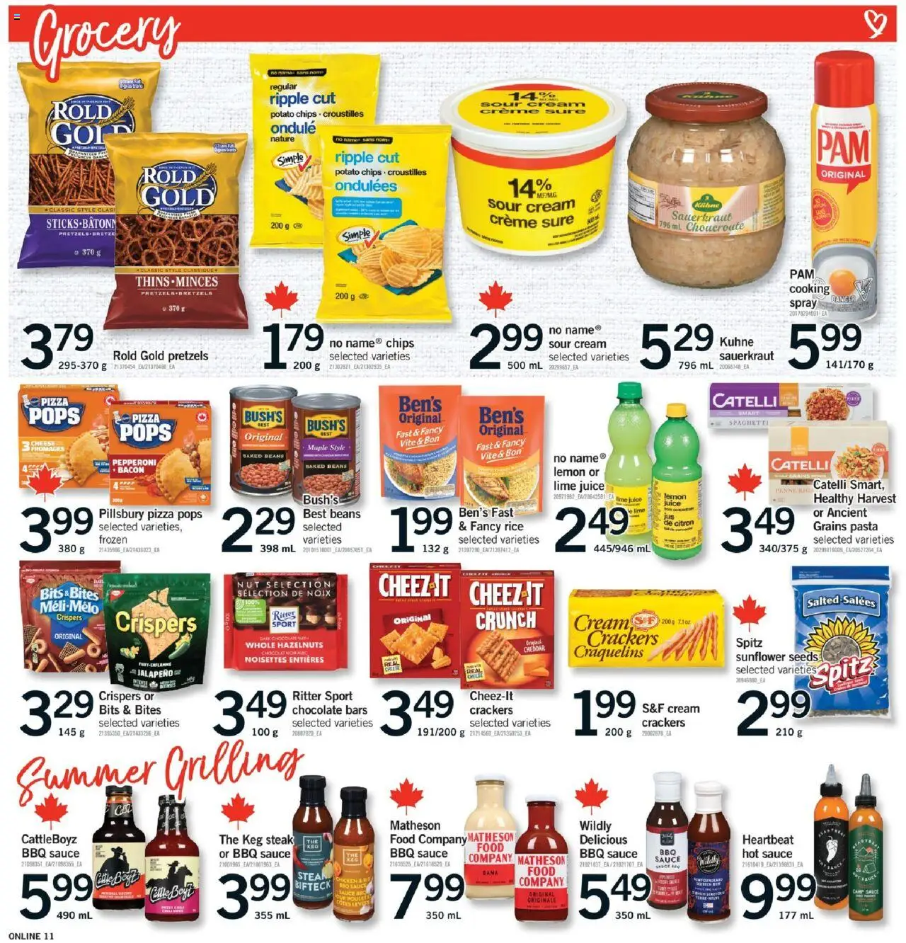 Fortinos flyer valid from 29.05.2025 | Page: 12 | Products: Sour cream, Chips, Cream, Juice