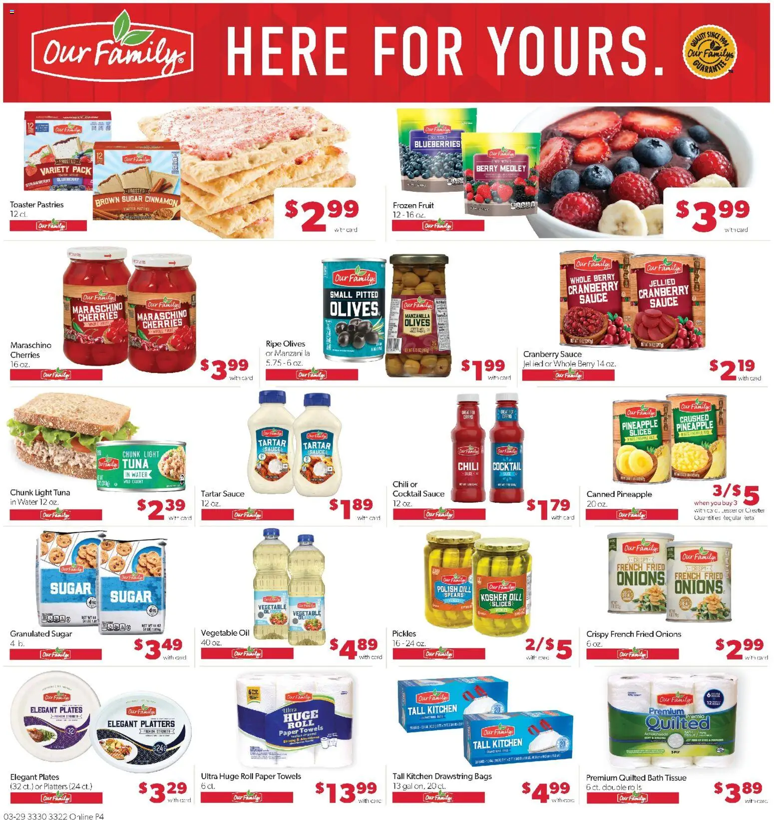 Family Fare Weekly Ad - MN - valid from 29.03.2026 | Page: 10 | Products: Toaster, Bath, Sugar, Blueberries
