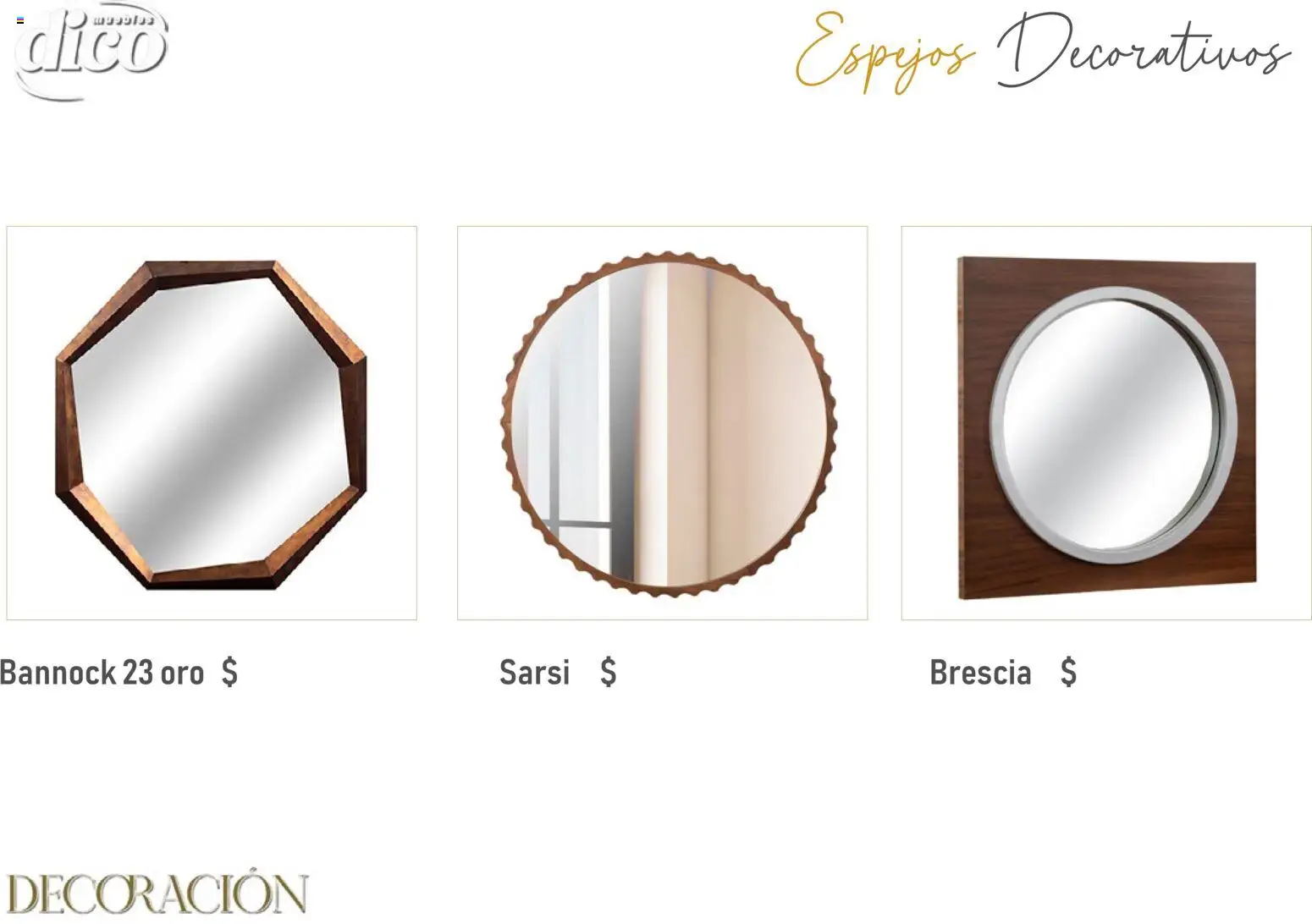 Nuevas ofertas de Muebles Dico válidas en toda la República Mexicana desde el 09.12.2025. ¡Encuentra las mejores ofertas en Muebles Dico catálogo Decoración! | Página: 31