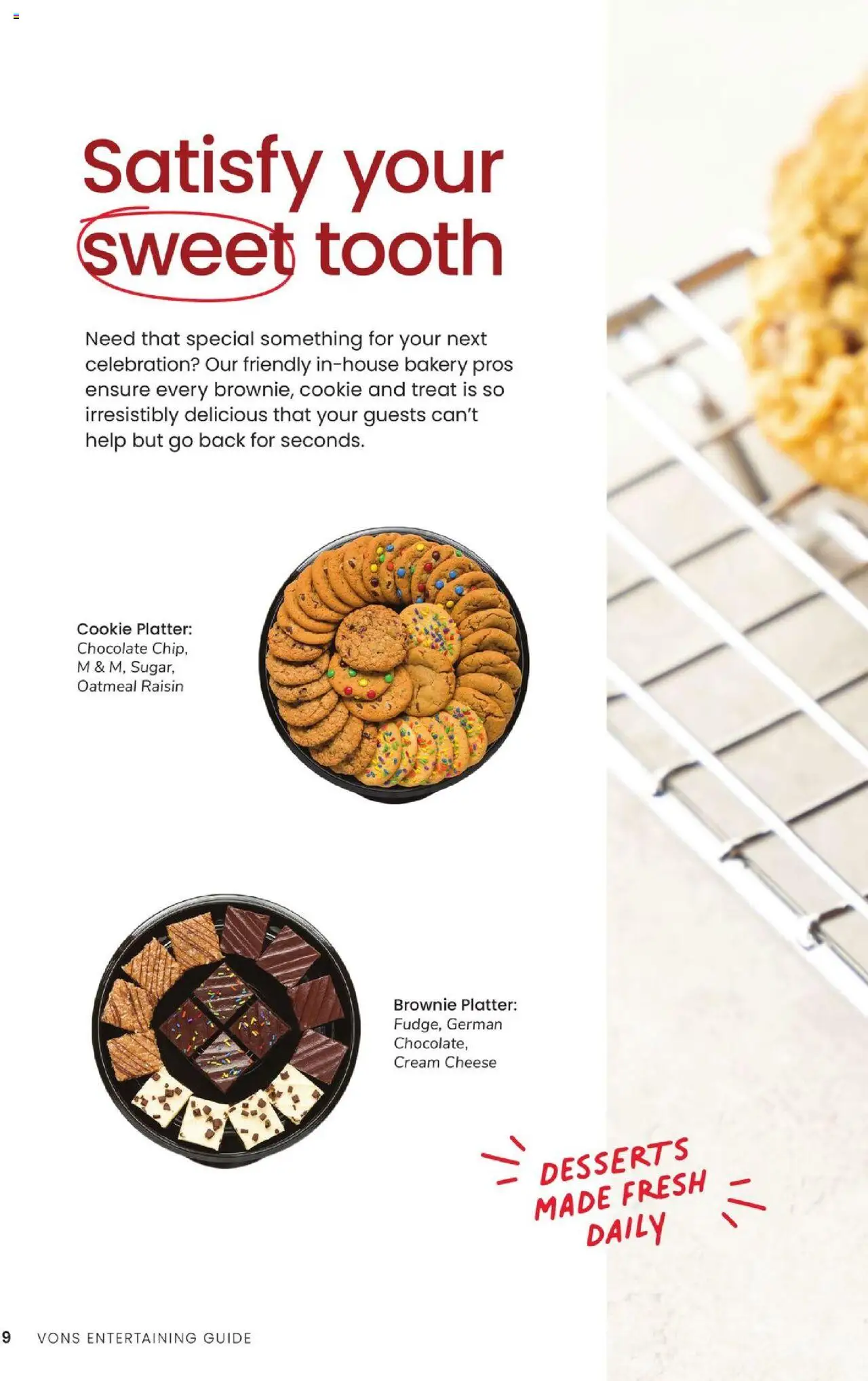 Vons Entertaining Guide - valid from 23.04.2025 | Page: 10 | Products: Bakery, Cheese, Chocolate, Cream