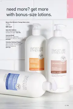 Preview of Bonus-Size Moisture Therapy Body Lotion, 1 litre. Bonus-Size Moisture Therapy Body Lotion from shop Avon valid from 26.03.2026 | Page: 9