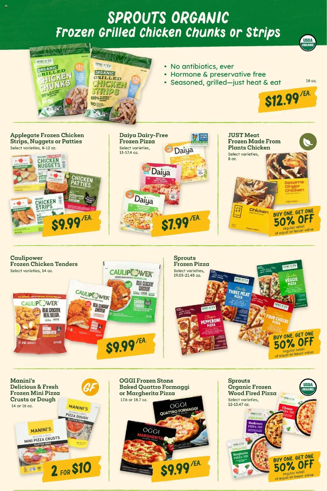 Sprouts Monthly Ad - valid from 27.08.2025 | Page: 24 | Products: Ginger, Cheese, Salami, Pizza