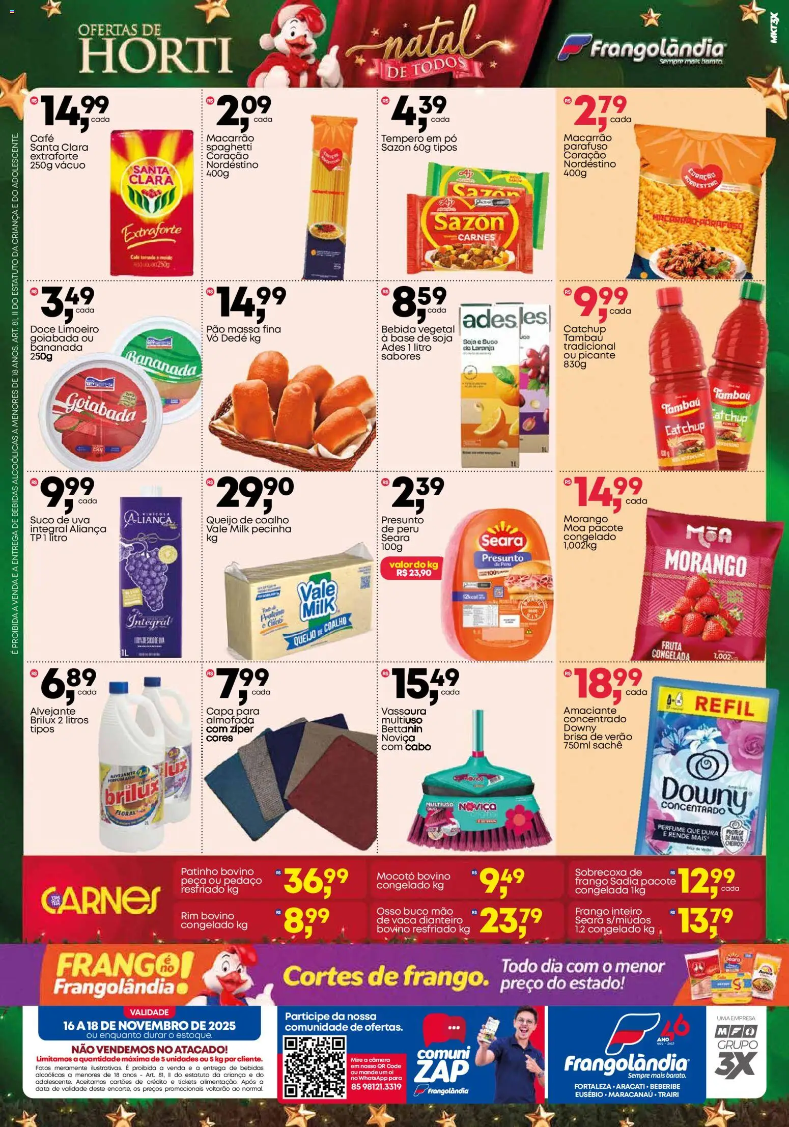 Frangolândia Folheto - válido de 16.11.2025 | Página: 2 | Produtos: Almofada, Pão, Café, Frango