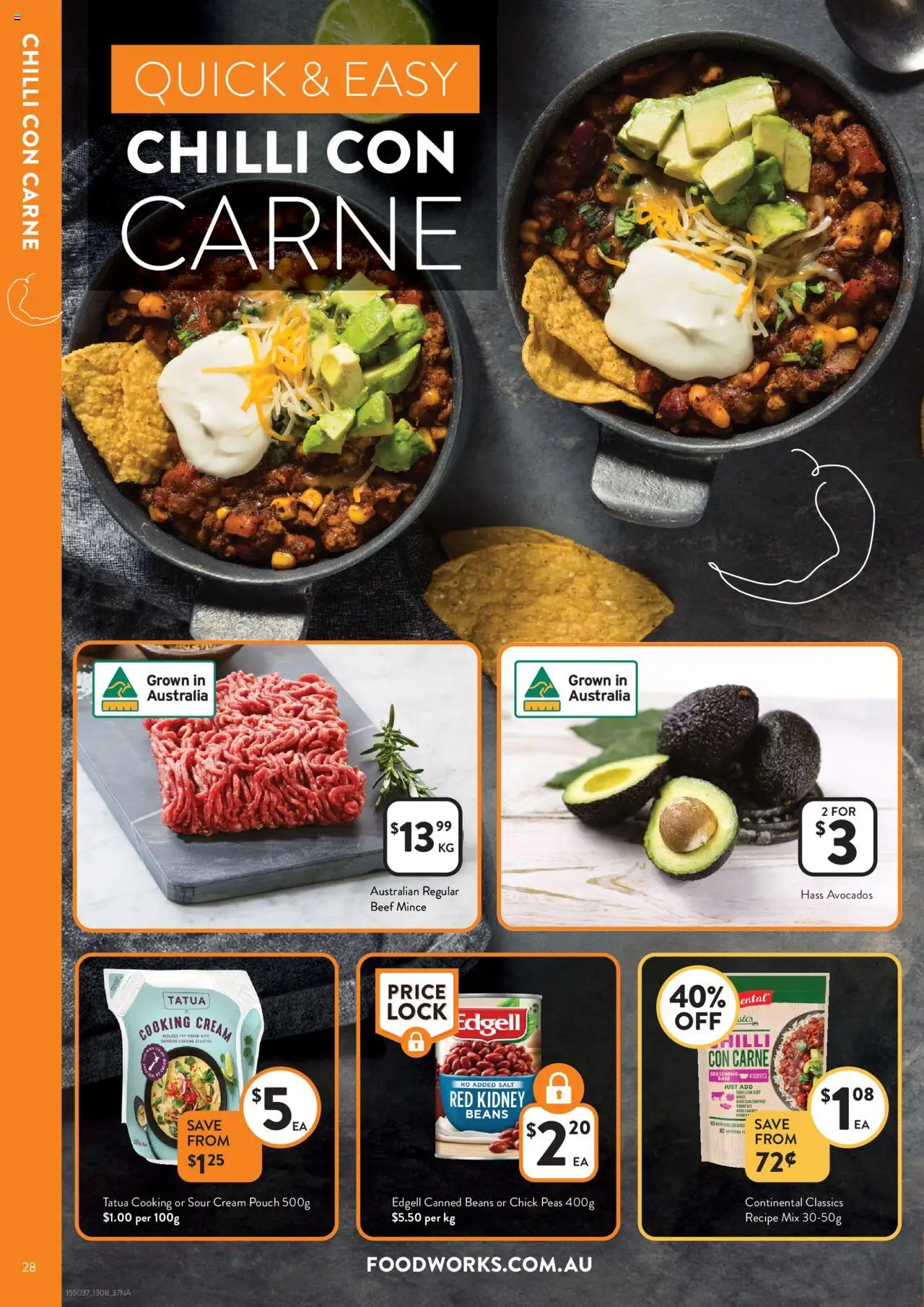 Foodworks catalogue - valid from 13.08.2025 | Page: 28 | Products: Sour cream, Cream, Salt, Chilli