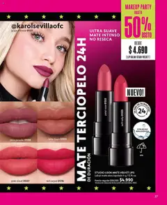 Catálogo CyZone Campaña 15 │ válido desde el 15.09.2025 | Página: 27 | Productos: Mousse, Mate, Labial