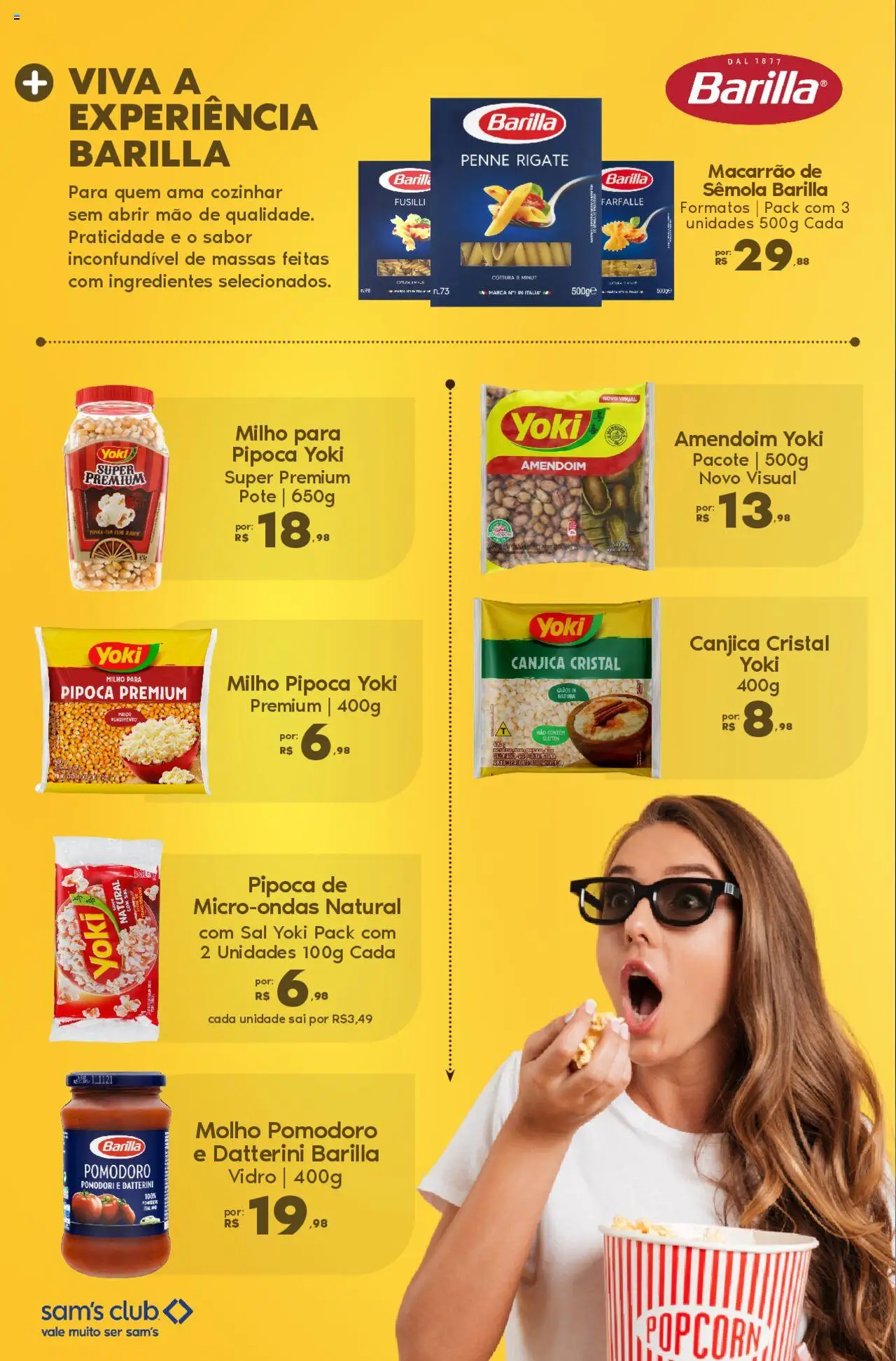 Sam's Club Folheto - válido de 21.07.2025 | Página: 8 | Produtos: Amendoim, Microondas, Macarrão, Pipoca