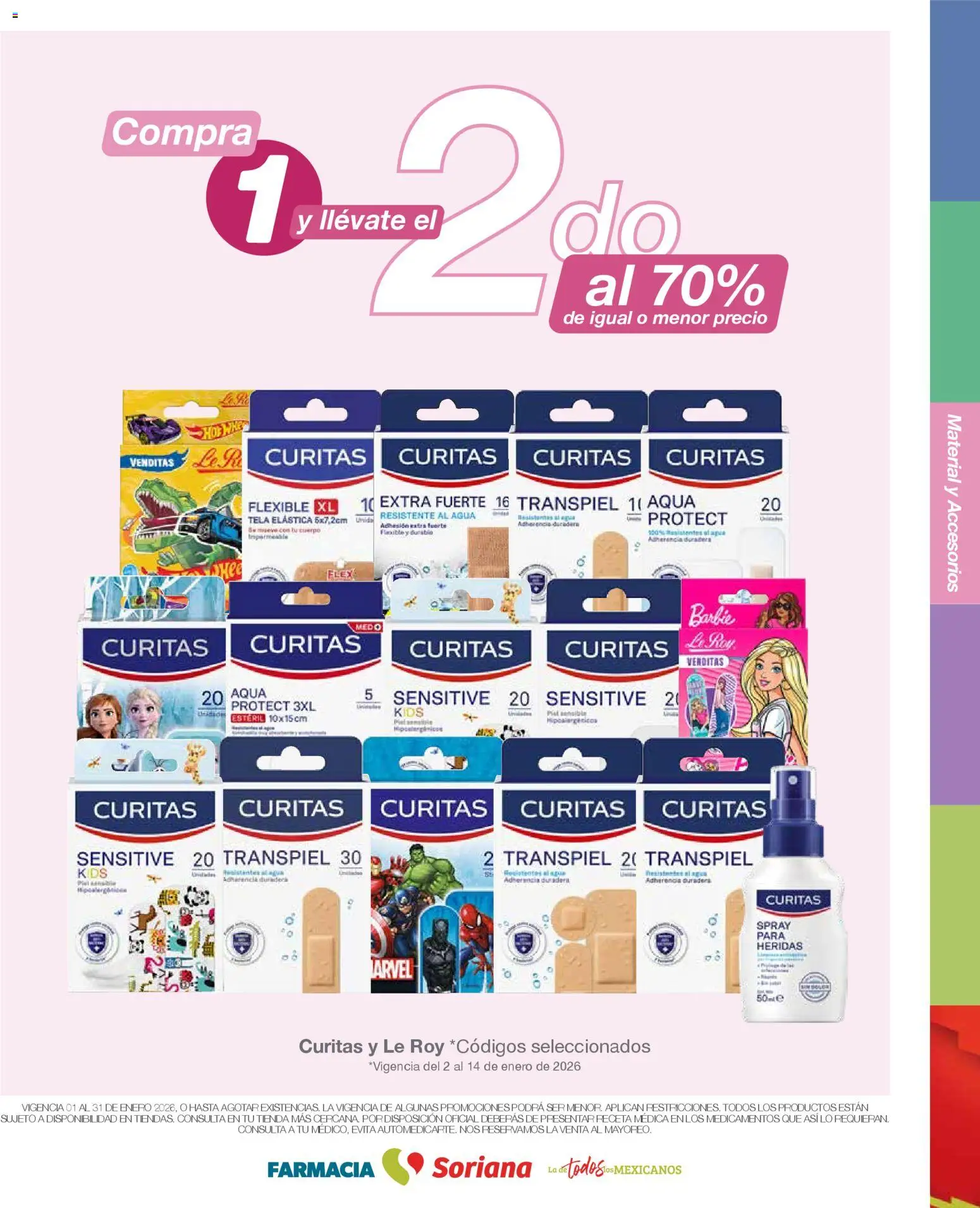 Nuevas ofertas de Soriana válidas en toda la República Mexicana desde el 01.01.2026. ¡Encuentra las mejores ofertas en Soriana - Folleto Farnacia Súper Nacional! | Página: 12 | Productos: Agua, Flexible