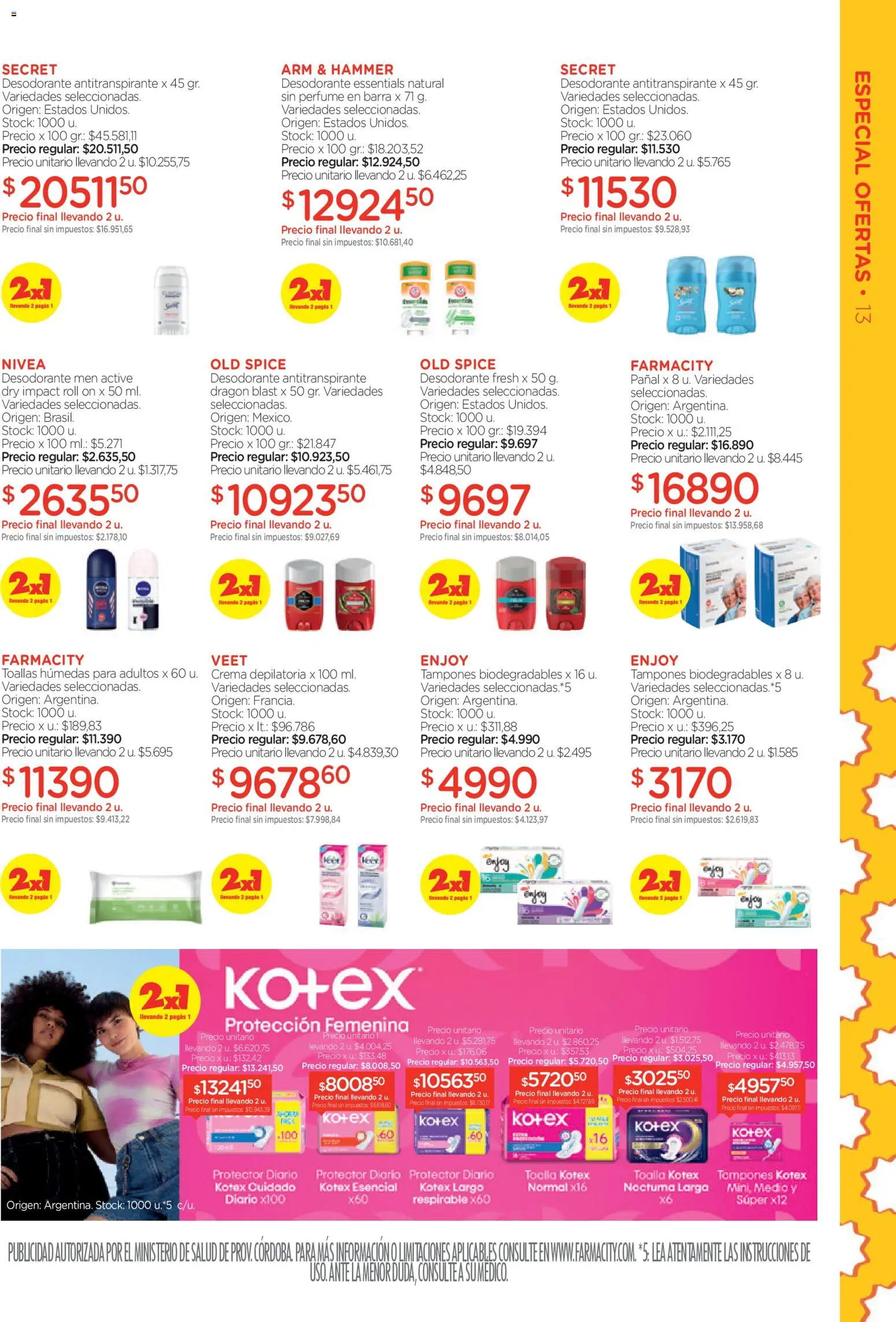 Farmacity catálogo │ válido desde el 03.03.2026 | Página: 13 | Productos: Perfume, Desodorante, Crema depilatoria, Crema