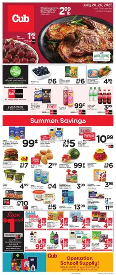 Preview of Cub Foods weekly ads valid from 20.07.2025