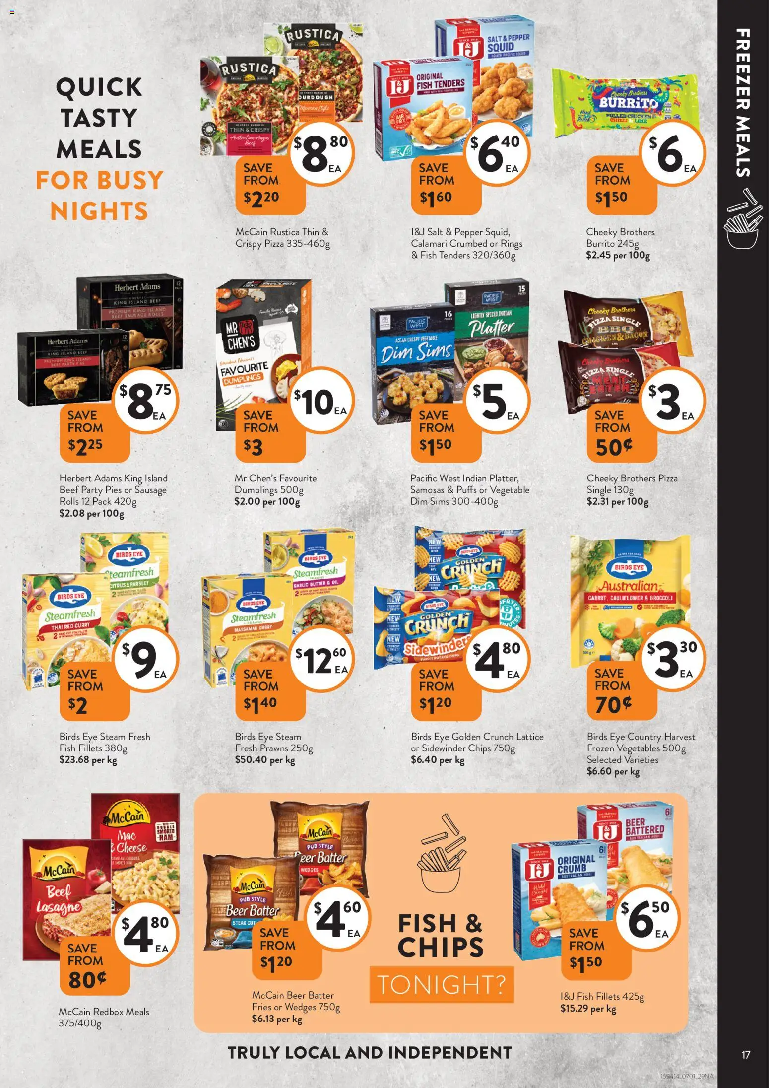 Foodworks catalogue - valid from 07.01.2026 | Page: 17 | Products: Oil, Chicken, Vegetables, Freezer