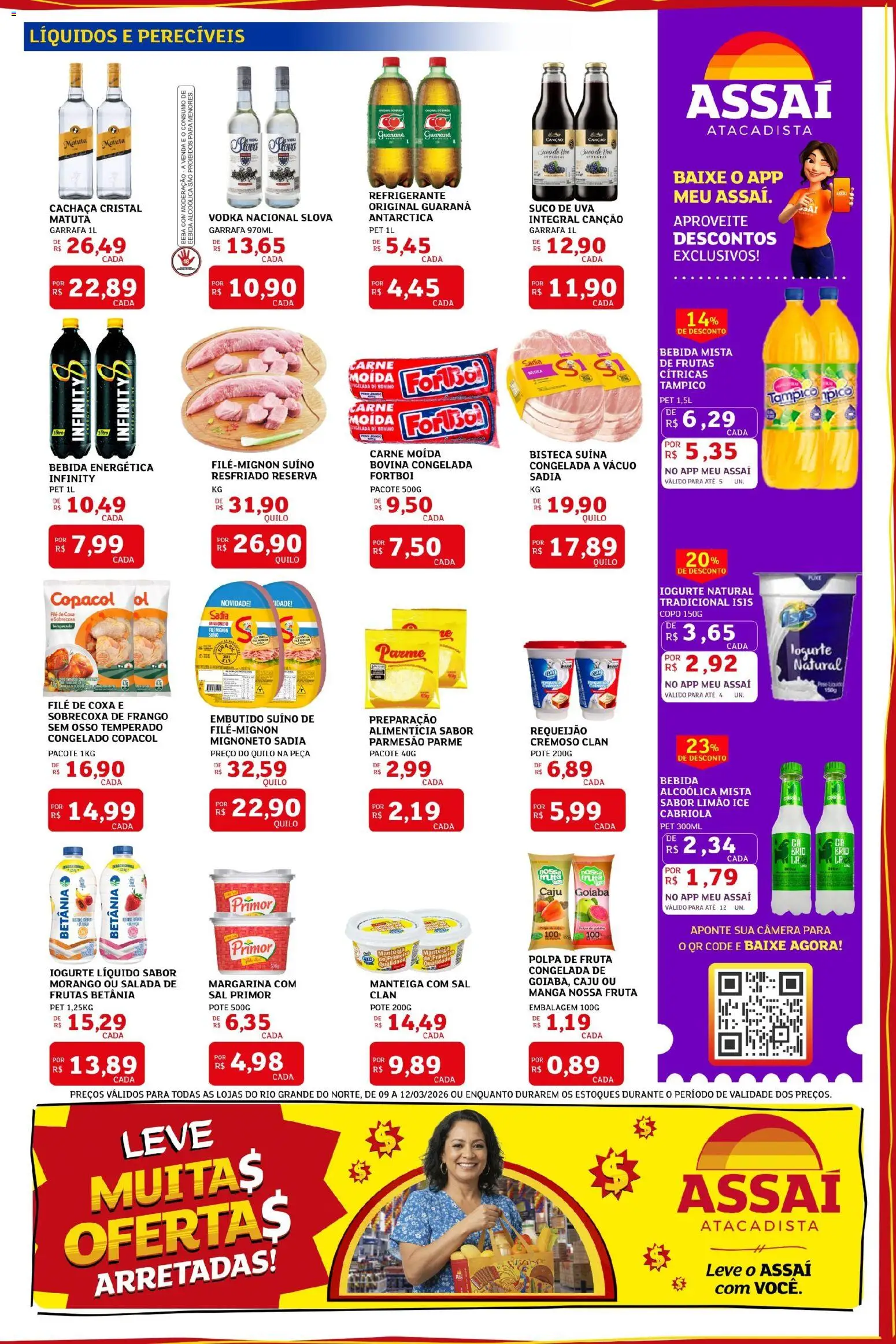 Assaí Atacadista Folheto - válido de 09.03.2026 | Página: 3 | Produtos: Guaraná, Iogurte, Suco, Câmera