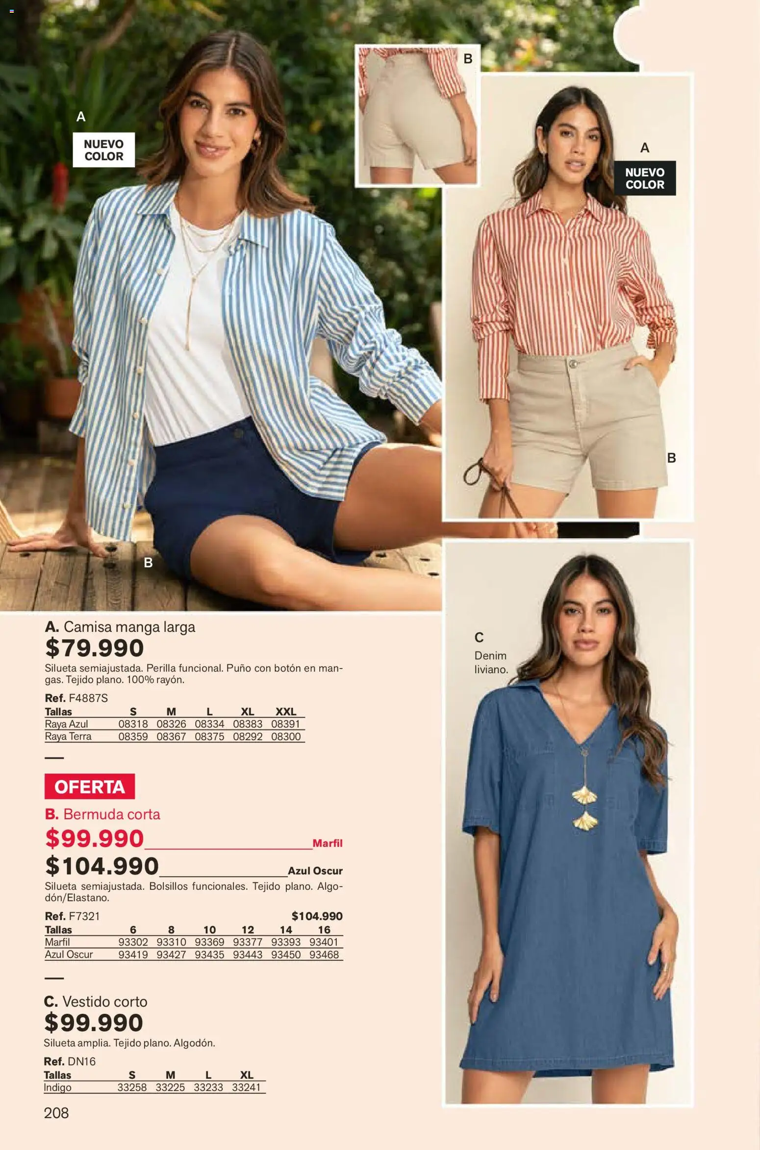 Leonisa revista - valida desde el 07.12.2025 | Página: 208 | Productos: Bermuda, Vestido, Camisa