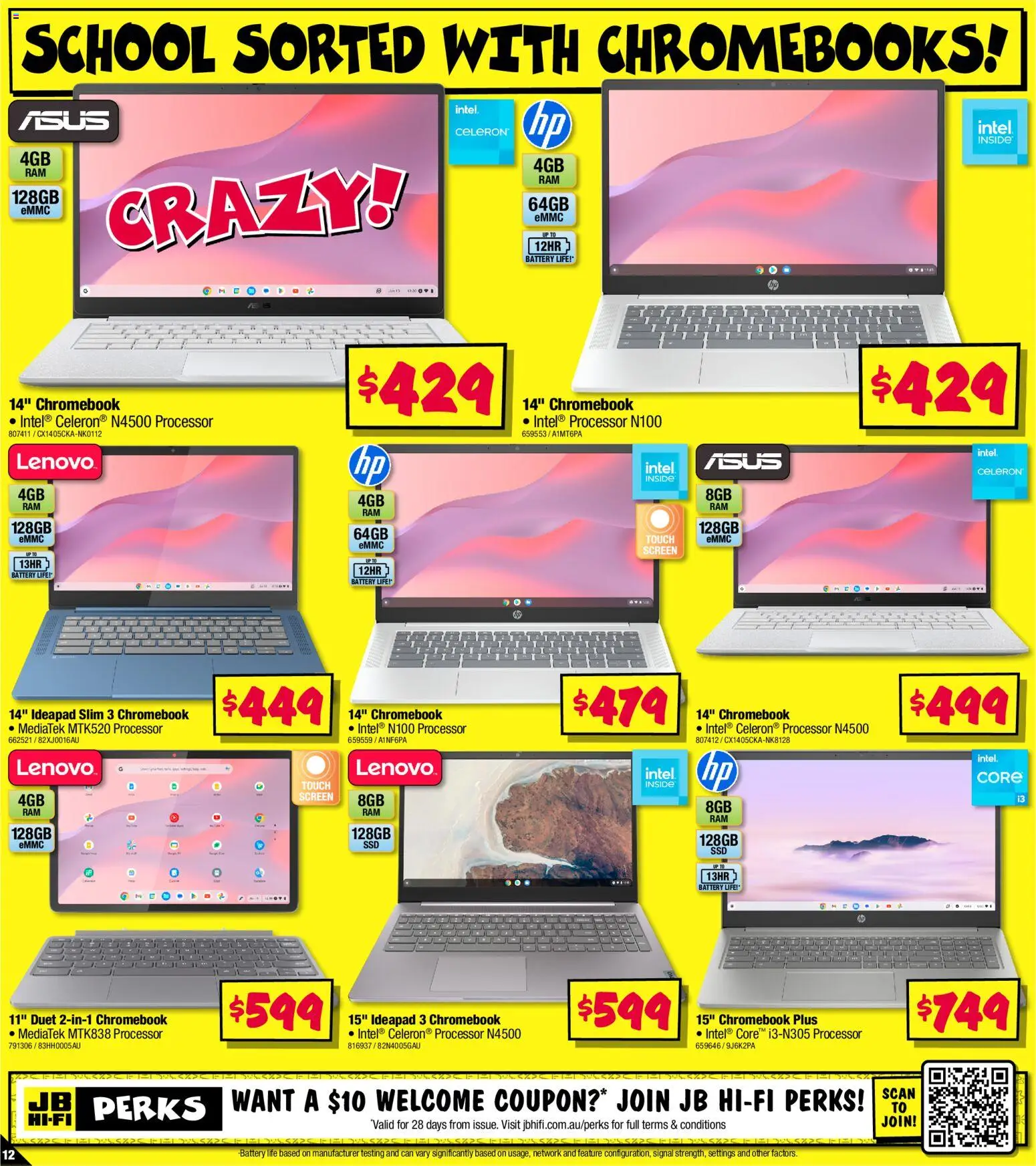 JB Hi-Fi catalogue - valid from 08.01.2026 | Page: 12 | Products: Battery, Screen