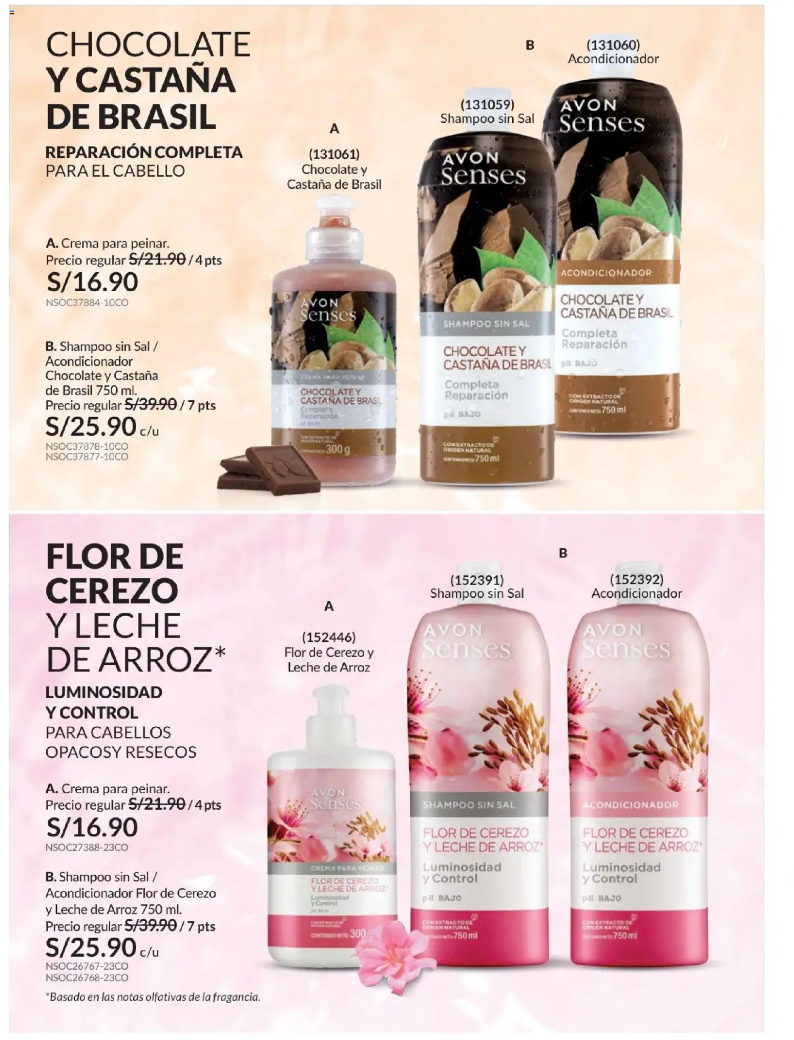 Catálogo Avon válido desde 21.04.2026 | Página: 183 | Productos: Shampoo, Acondicionador, Leche, Chocolate