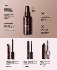 Natura catálogo │ válido desde el 20.07.2025 | Página: 58 | Productos: Bruma facial, Agua, Maquillaje, Máscara