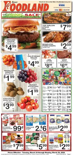 Preview of Foodland weekly ads valid from 24.03.2026