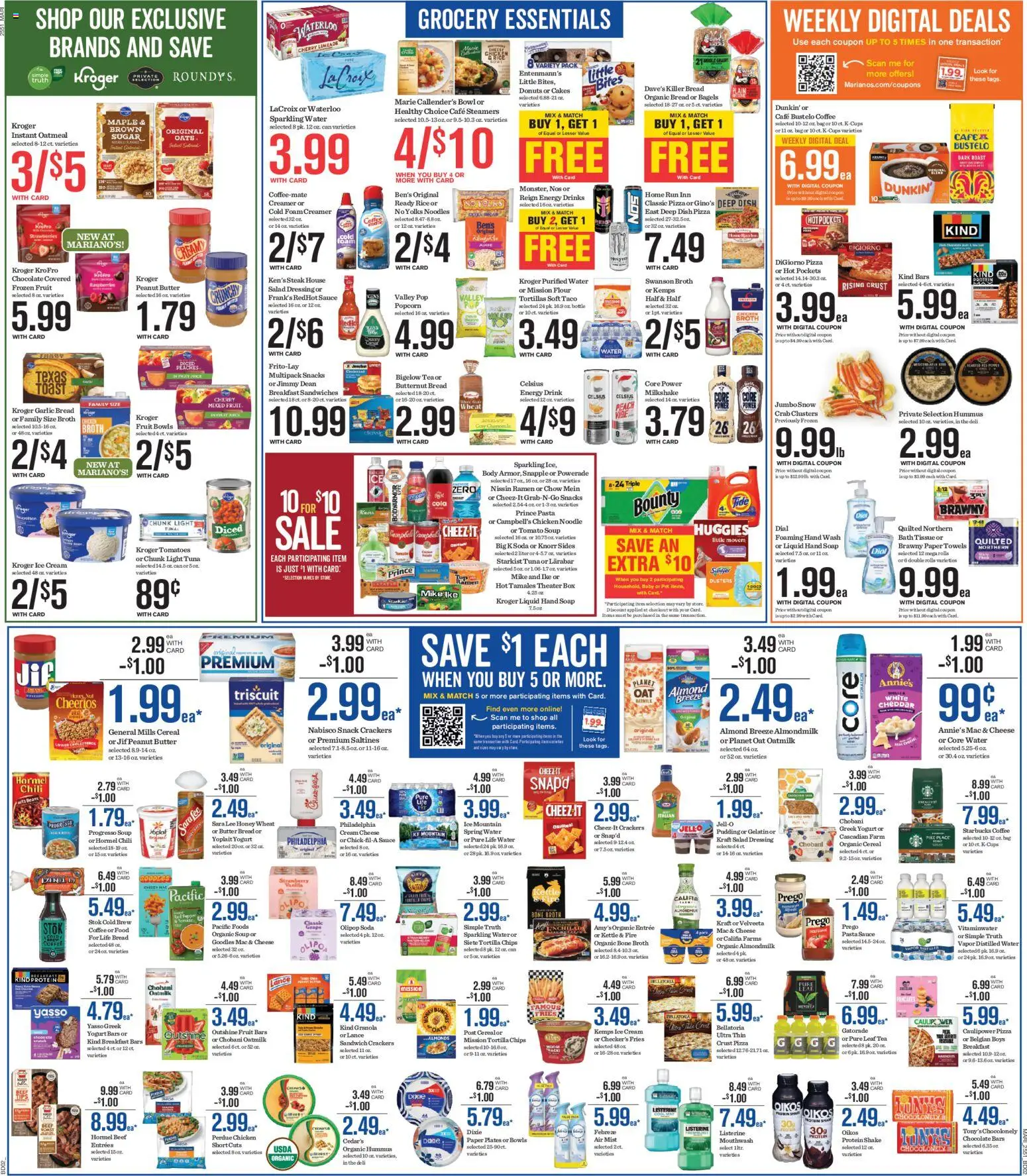 Mariano's Weekly Ad - valid from 21.01.2026 | Page: 5 | Products: Cheese, Bread, Sauce, Bag