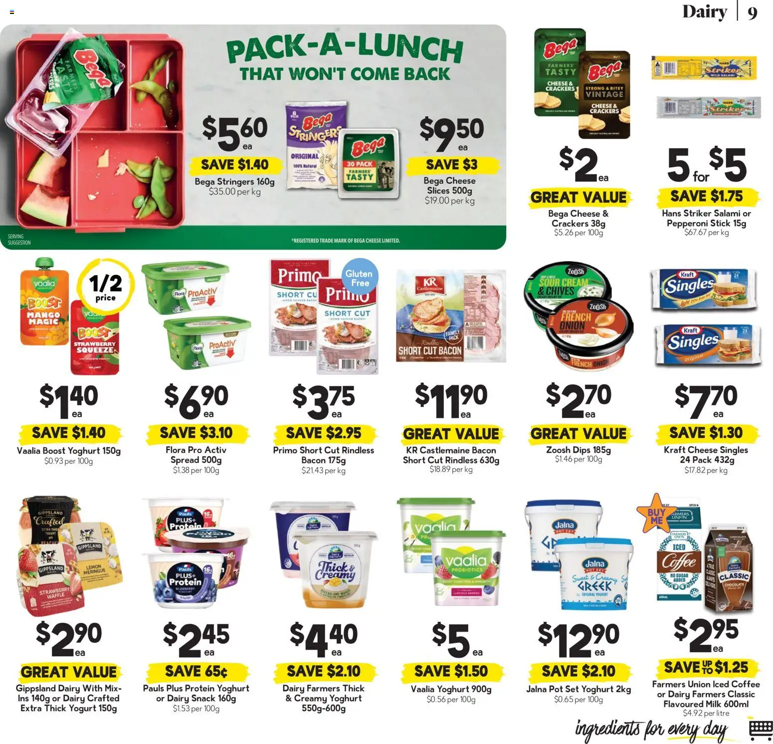 Drakes catalogue - valid from 07.01.2026 | Page: 9 | Products: Cheese, Yoghurt, Sugar, Lemon