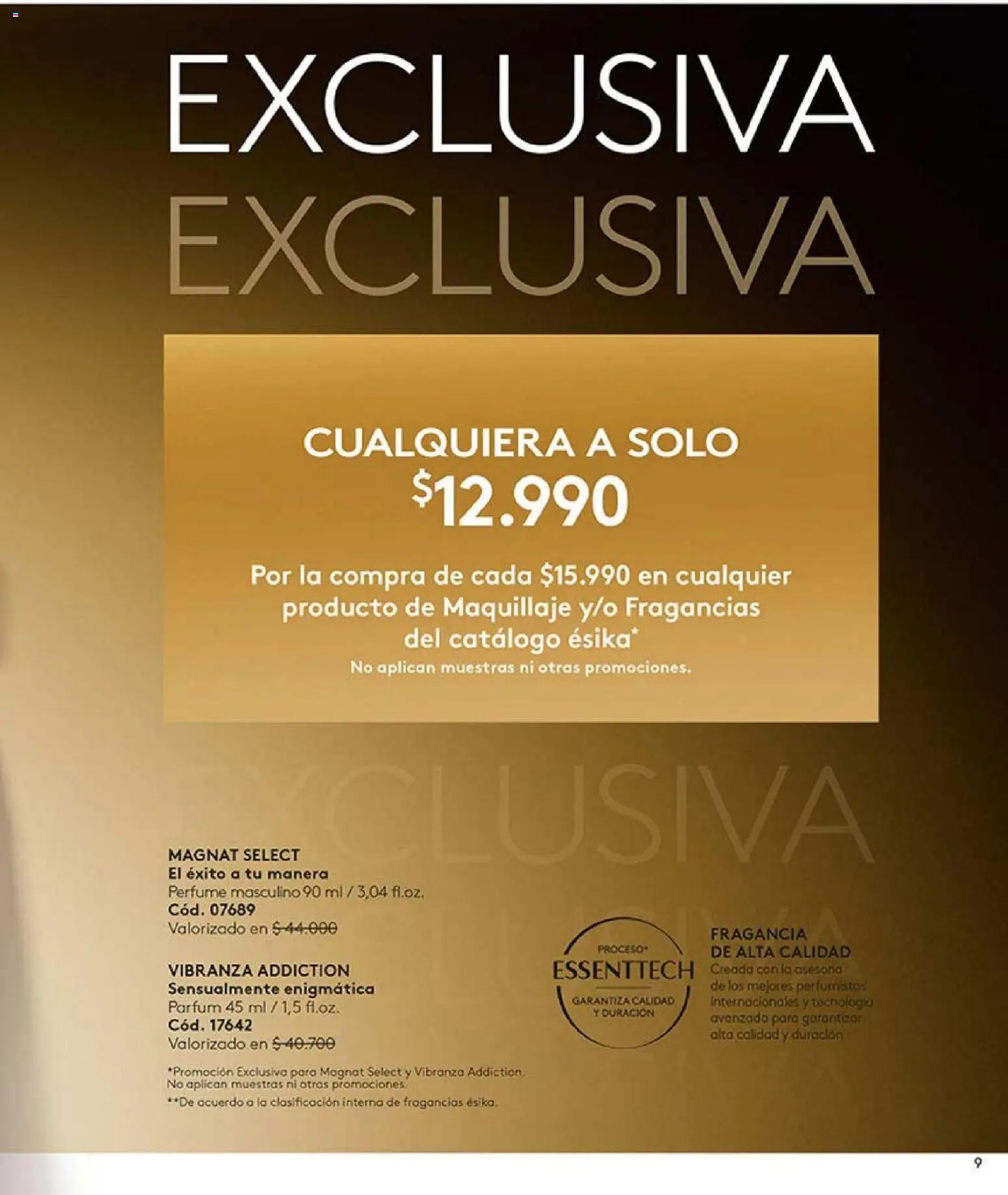 Catálogo Ésika Campaña 1 │ válido desde el 01.01.2026 | Página: 9 | Productos: Perfume, Fragancia, Maquillaje