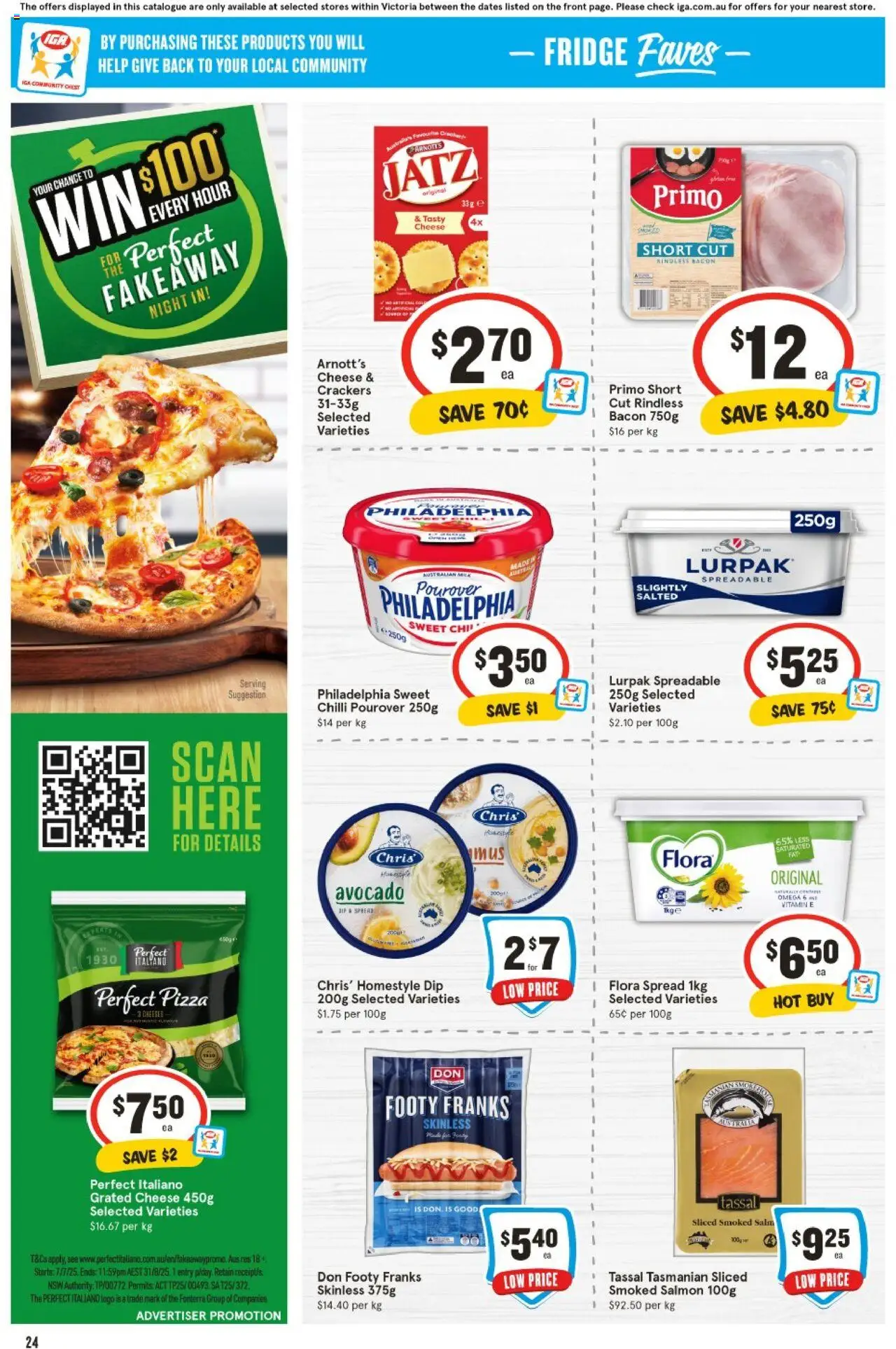 IGA catalogue - valid from 06.08.2025 | Page: 21 | Products: Bacon, Crackers, Salmon, Vitamin