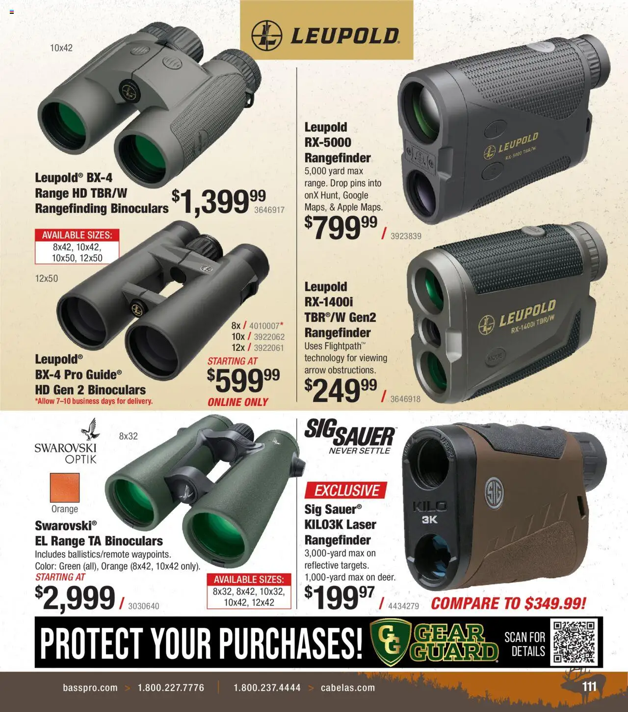 Cabela's Archery 25 - valid from 15.07.2025 | Page: 111 | Products: Arrow, Rangefinder