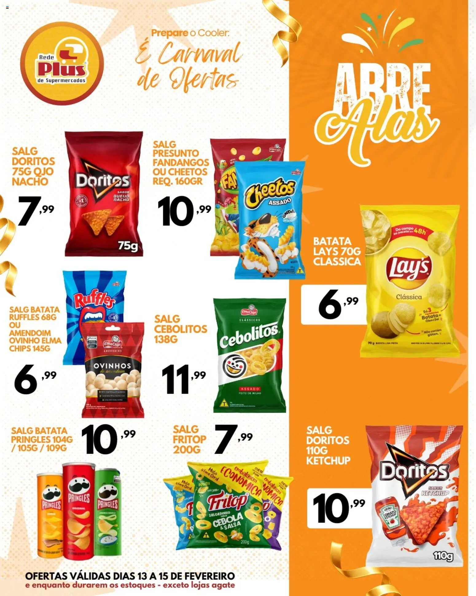 Rede Plus Supermercados Folheto - válido de 13.02.2026 | Página: 4 | Produtos: Amendoim, Cebola, Presunto, Batata
