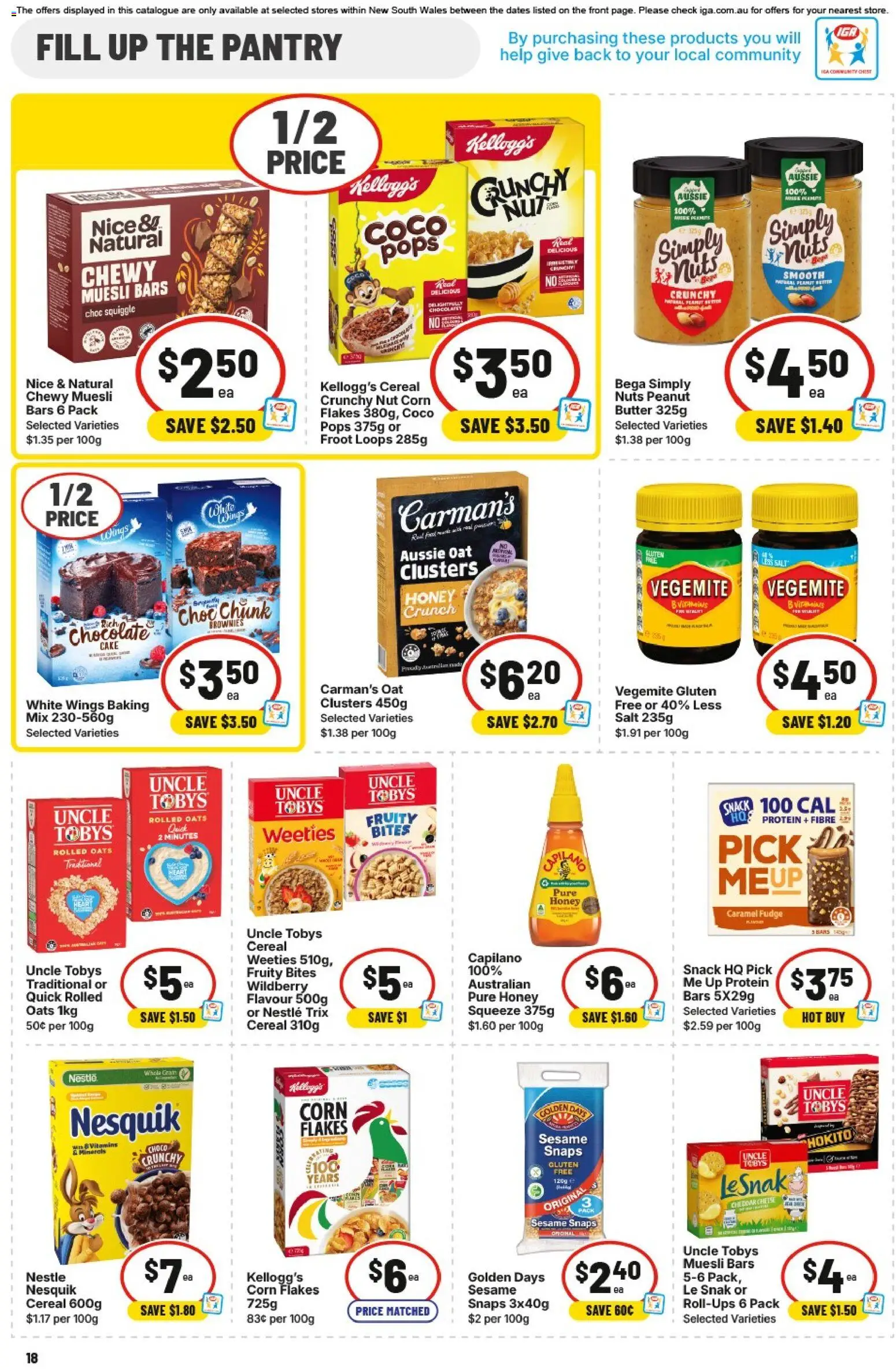 IGA catalogue - valid from 28.01.2026 | Page: 14 | Products: Chocolate, Honey, Flakes, Salt