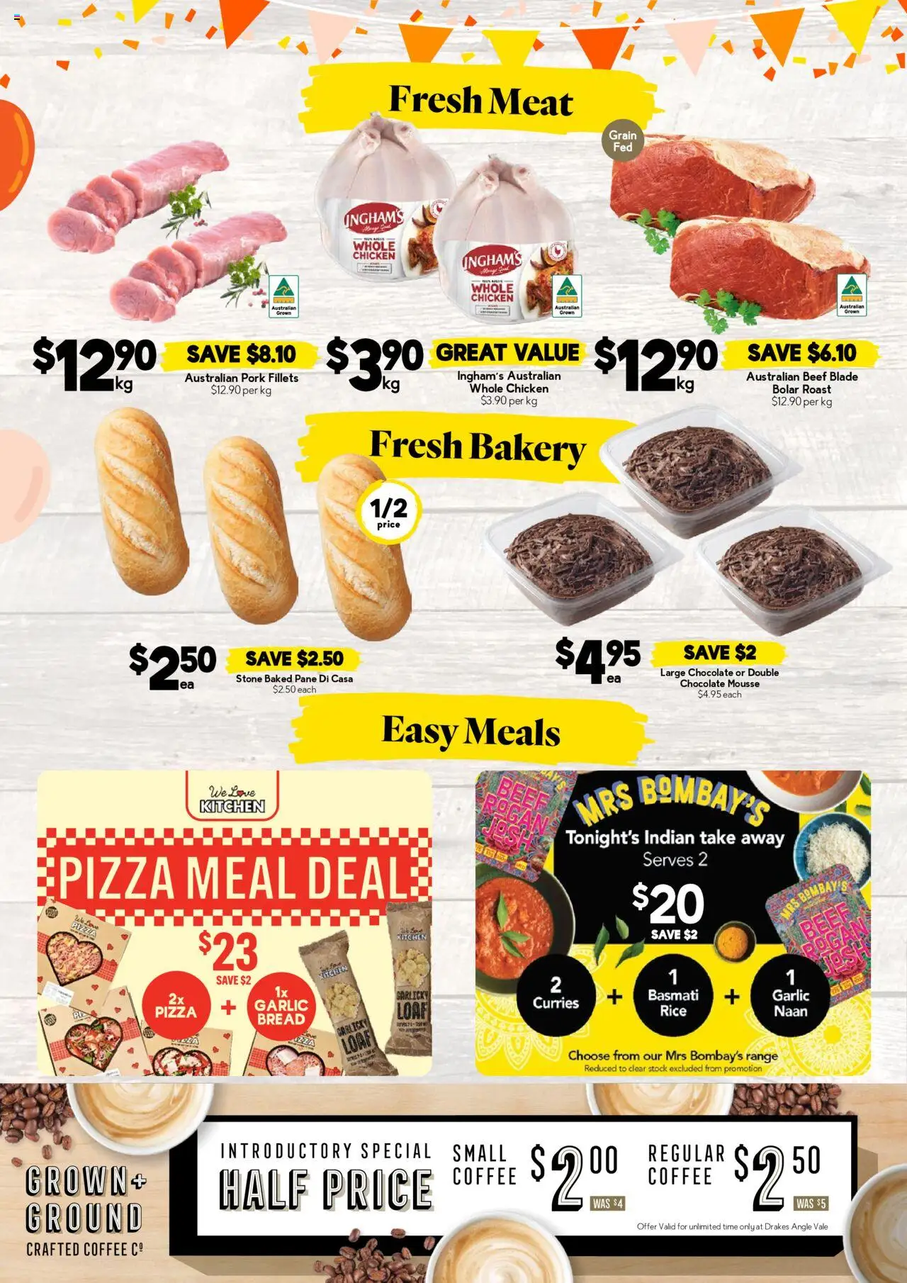 Drakes catalogue - valid from 24.09.2025 | Page: 2 | Products: Pizza, Beef, Meat, Garlic