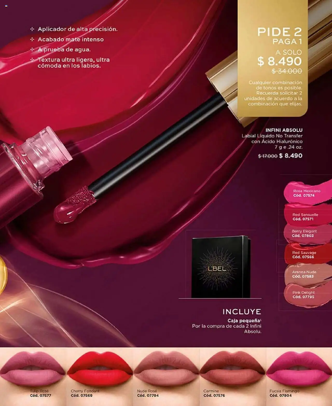 Catálogo L'Bel Campaña 17 │ válido desde el 14.10.2025 | Página: 91 | Productos: Caja, Mate, Labial