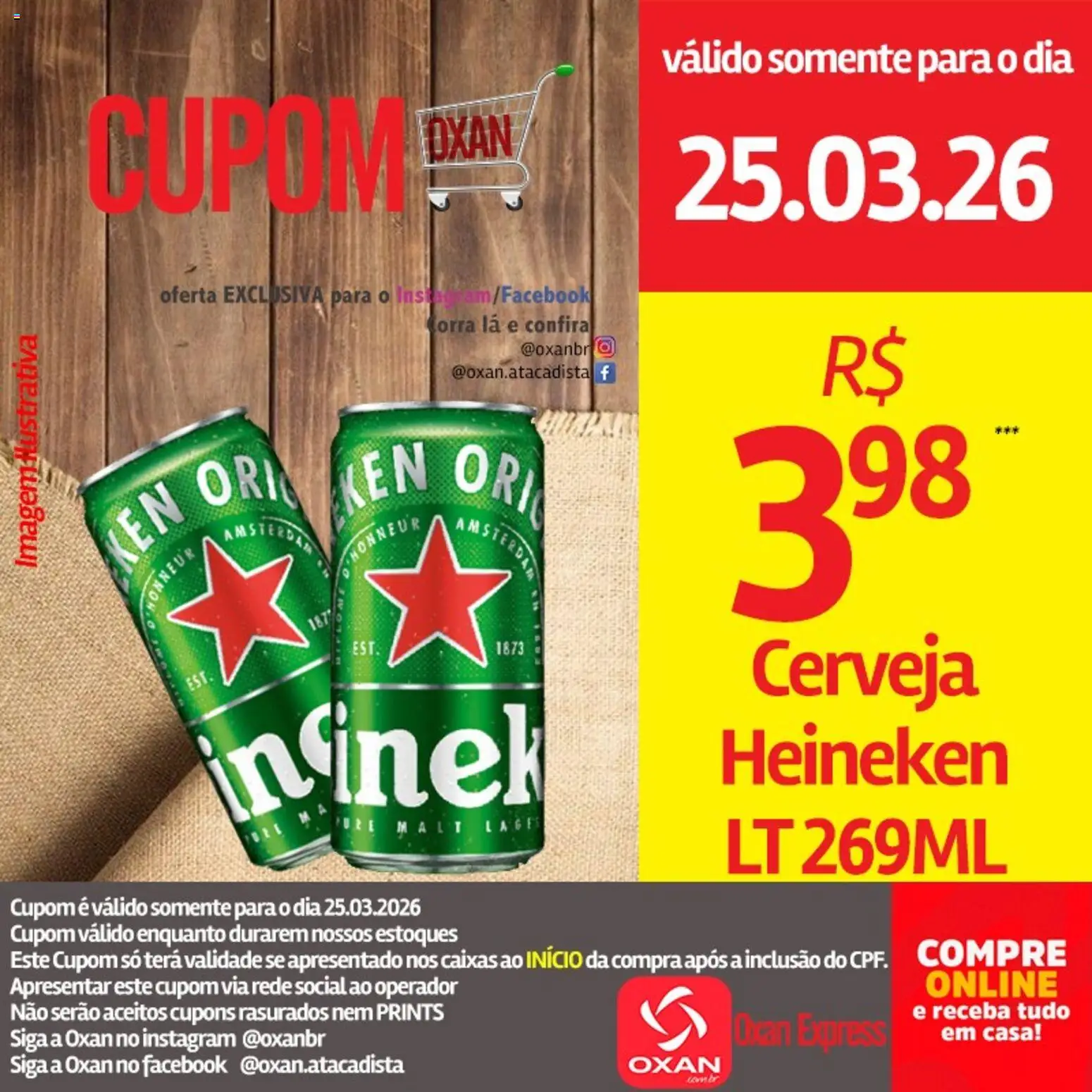 Oxan Atacadista Folheto - válido de 25.03.2026 | Página: 18 | Produtos: Cerveja, Heineken